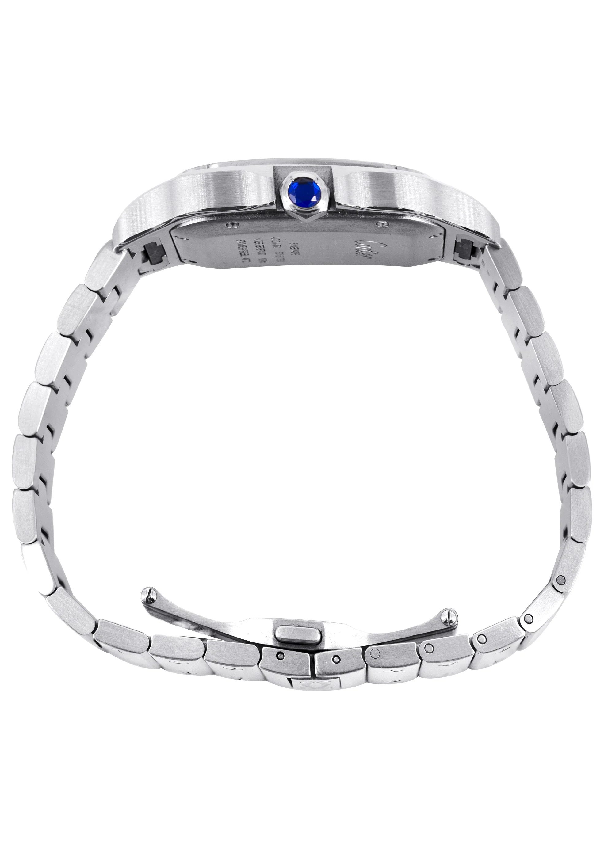 CARTIER SANTOS WATCH IN STAINLESS STEEL | WHITE DIAL | 40 MM - Image 3
