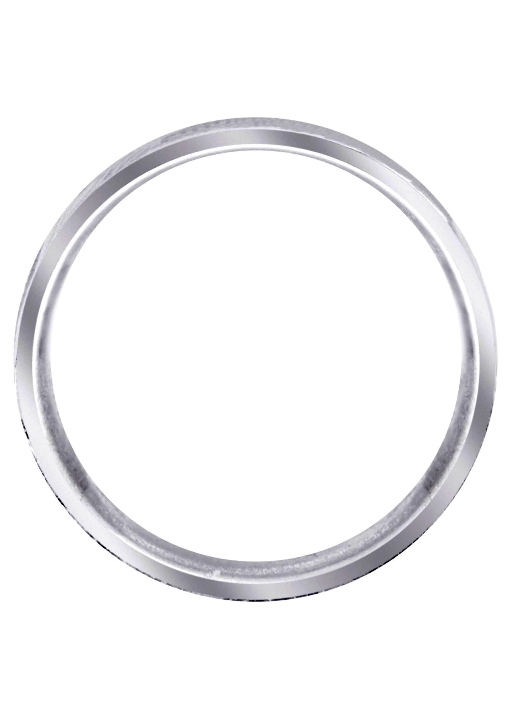 Carved Simple Mens Wedding Band | High Polish Finish (Dominic) - Image 3