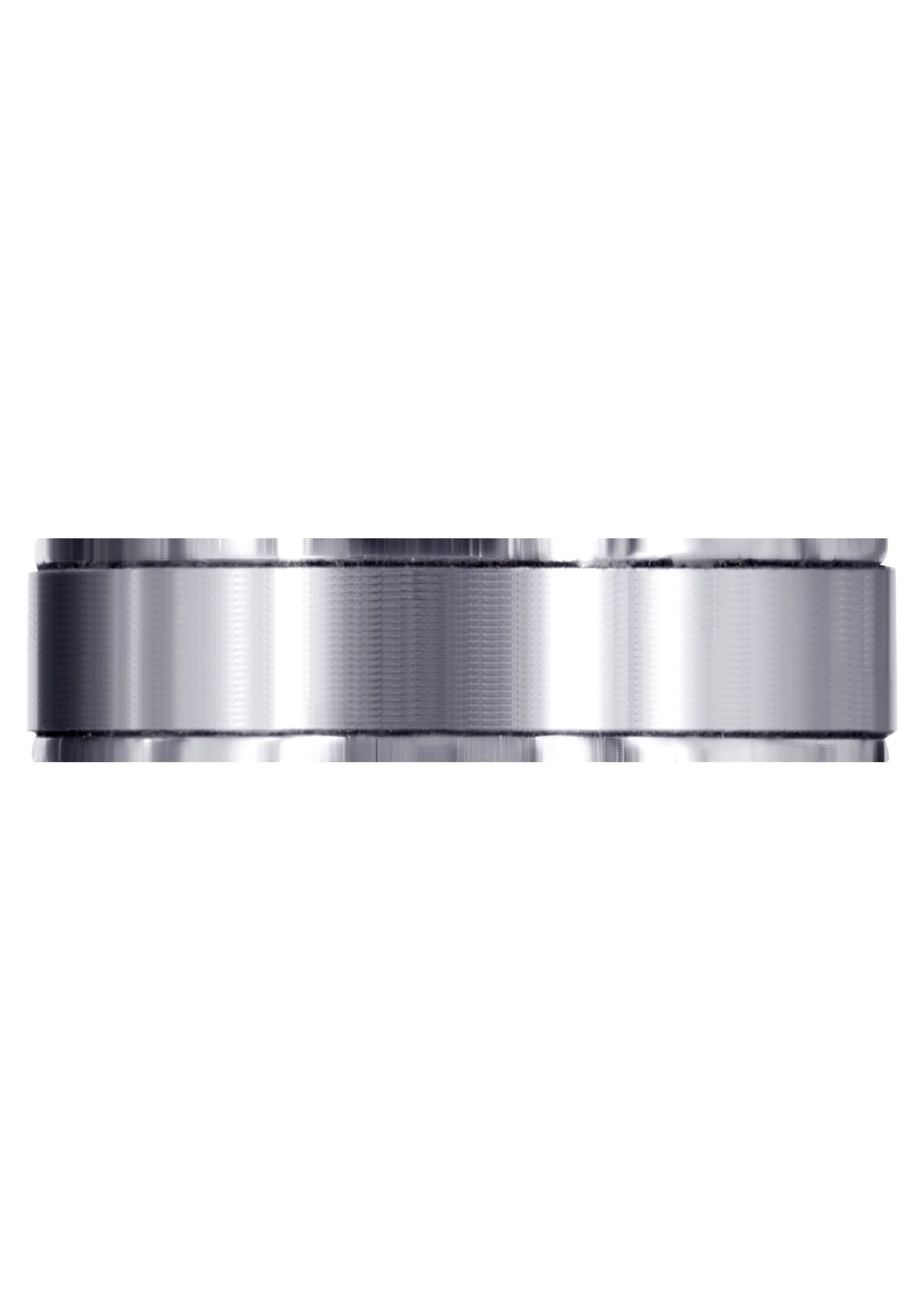 Carved Simple Mens Wedding Band | Satin Finish (Nathan) - Image 2