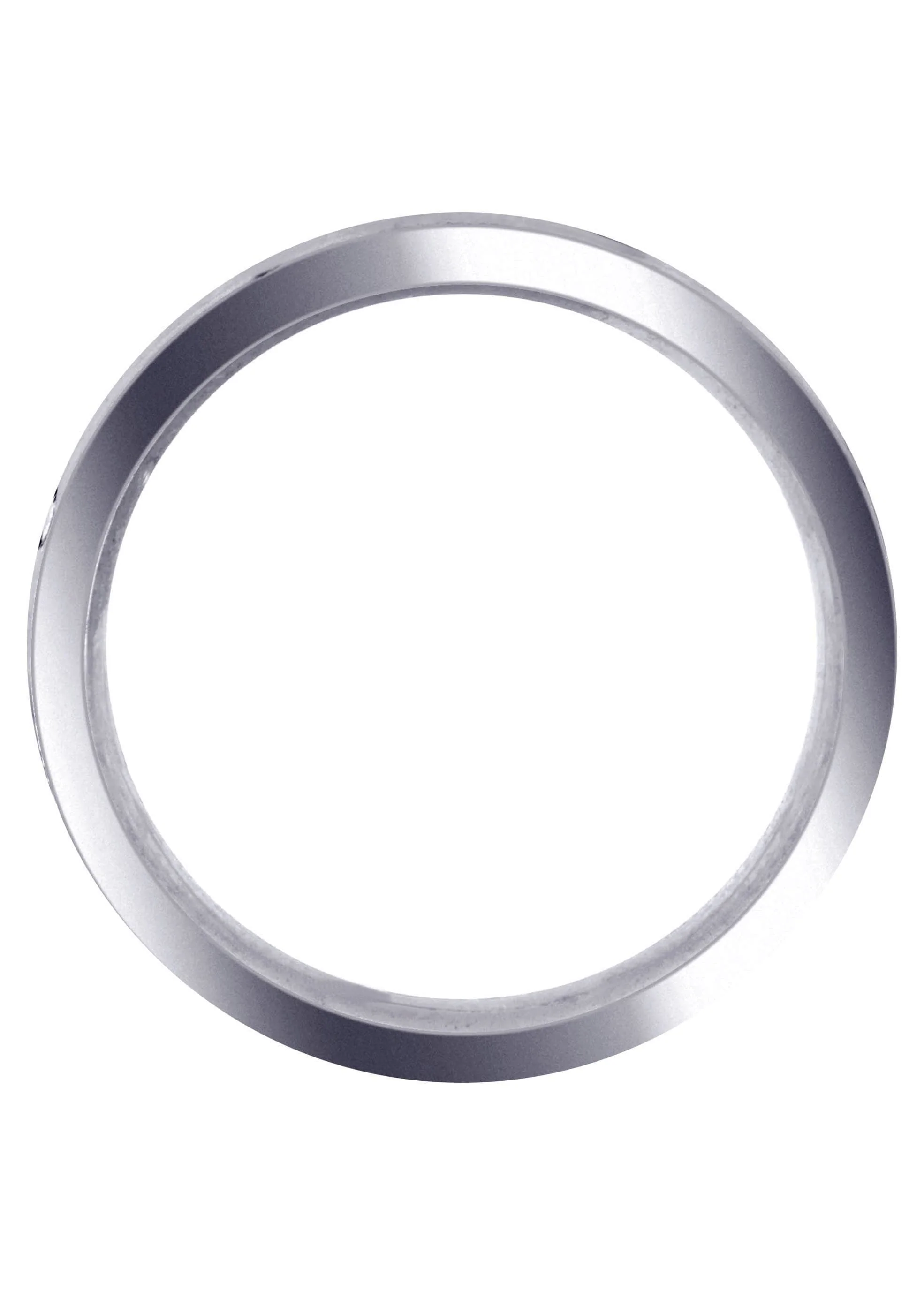 Carved Simple Mens Wedding Band | Satin Finish (Benjamin) - Image 3