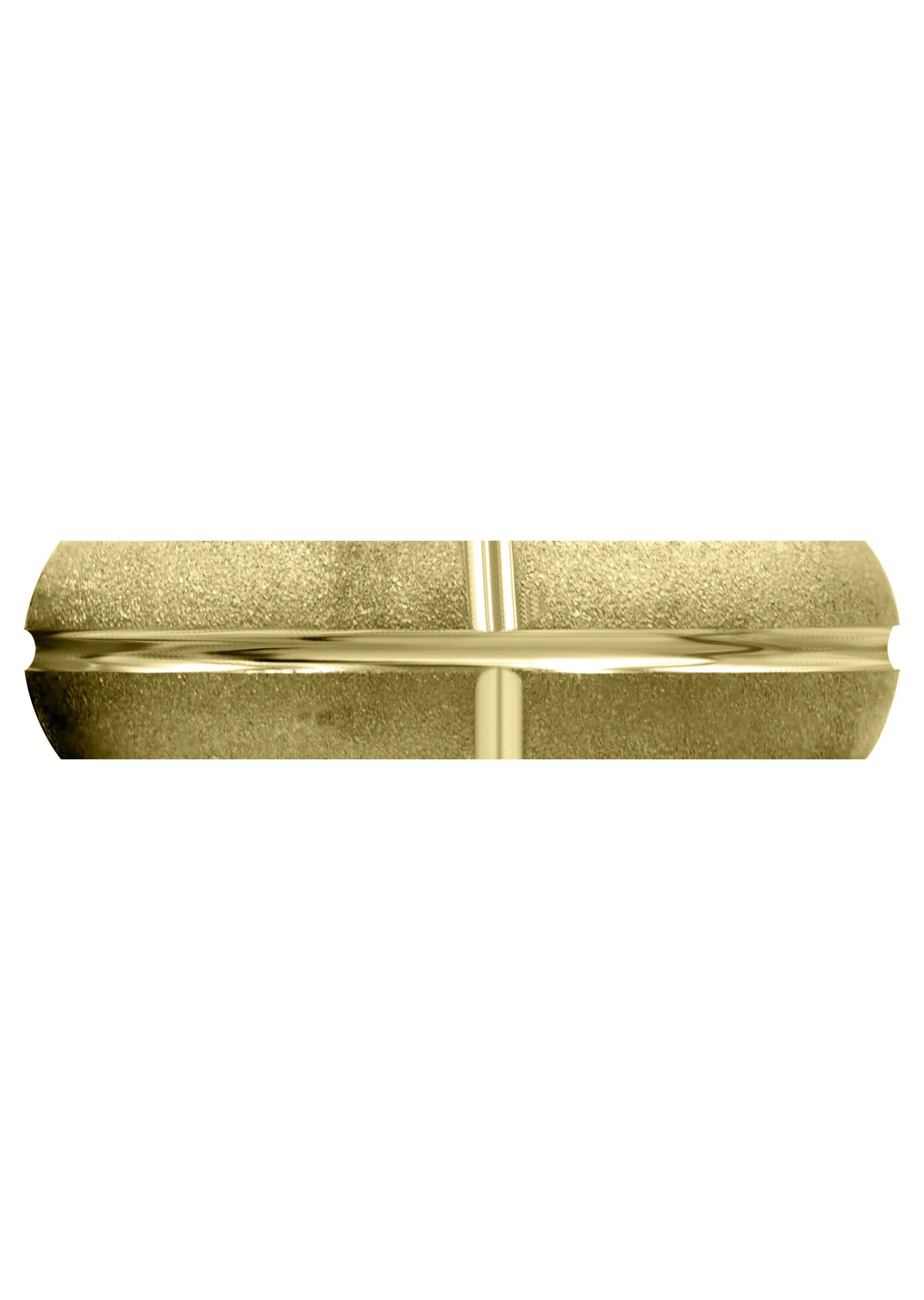 Yellow Gold Carved Simple Mens Engagement Ring | Stone Finish (Brandon) - Image 2