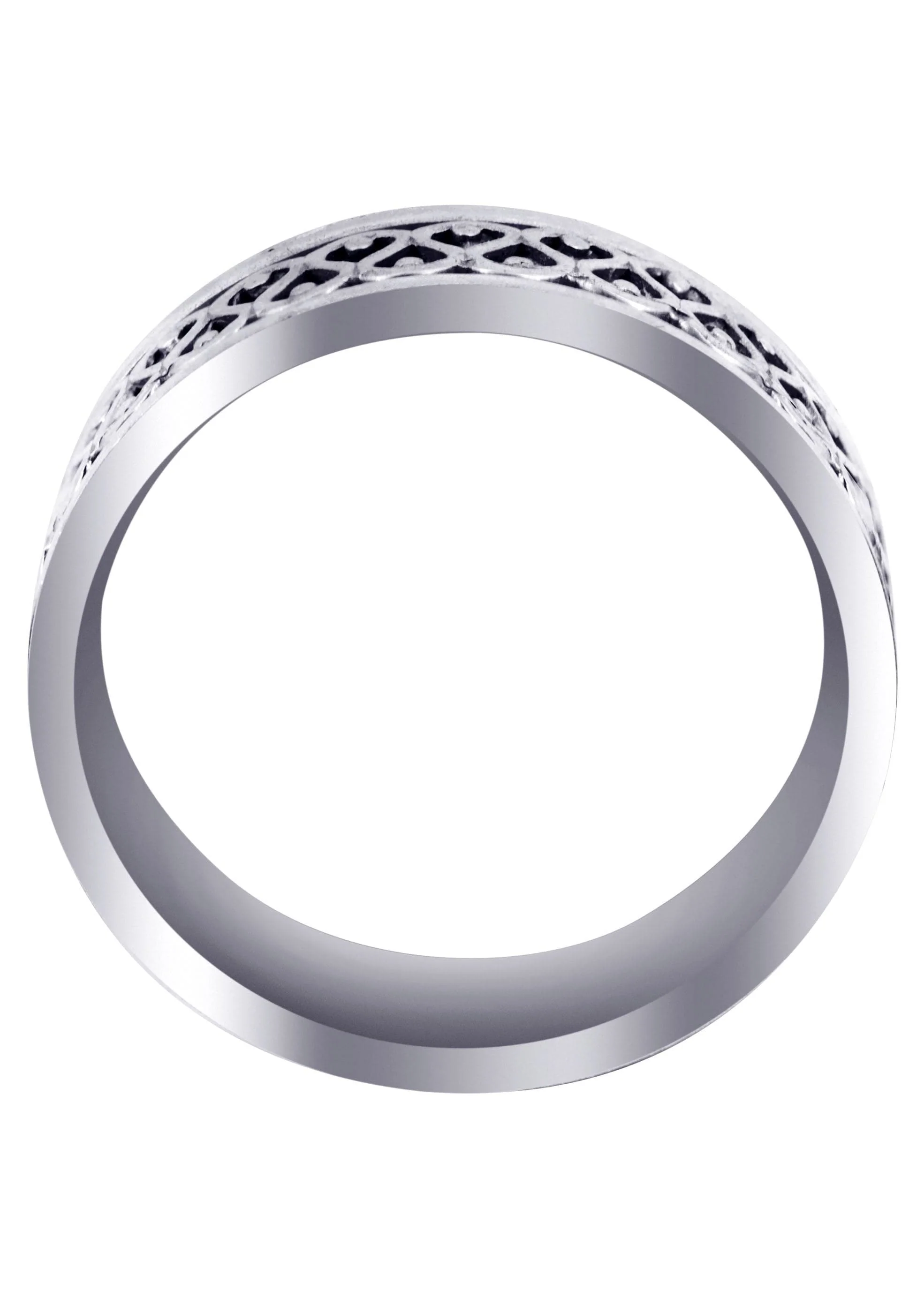 Celtic Mens Wedding Band | High Polish Finish (Silas) - Image 3