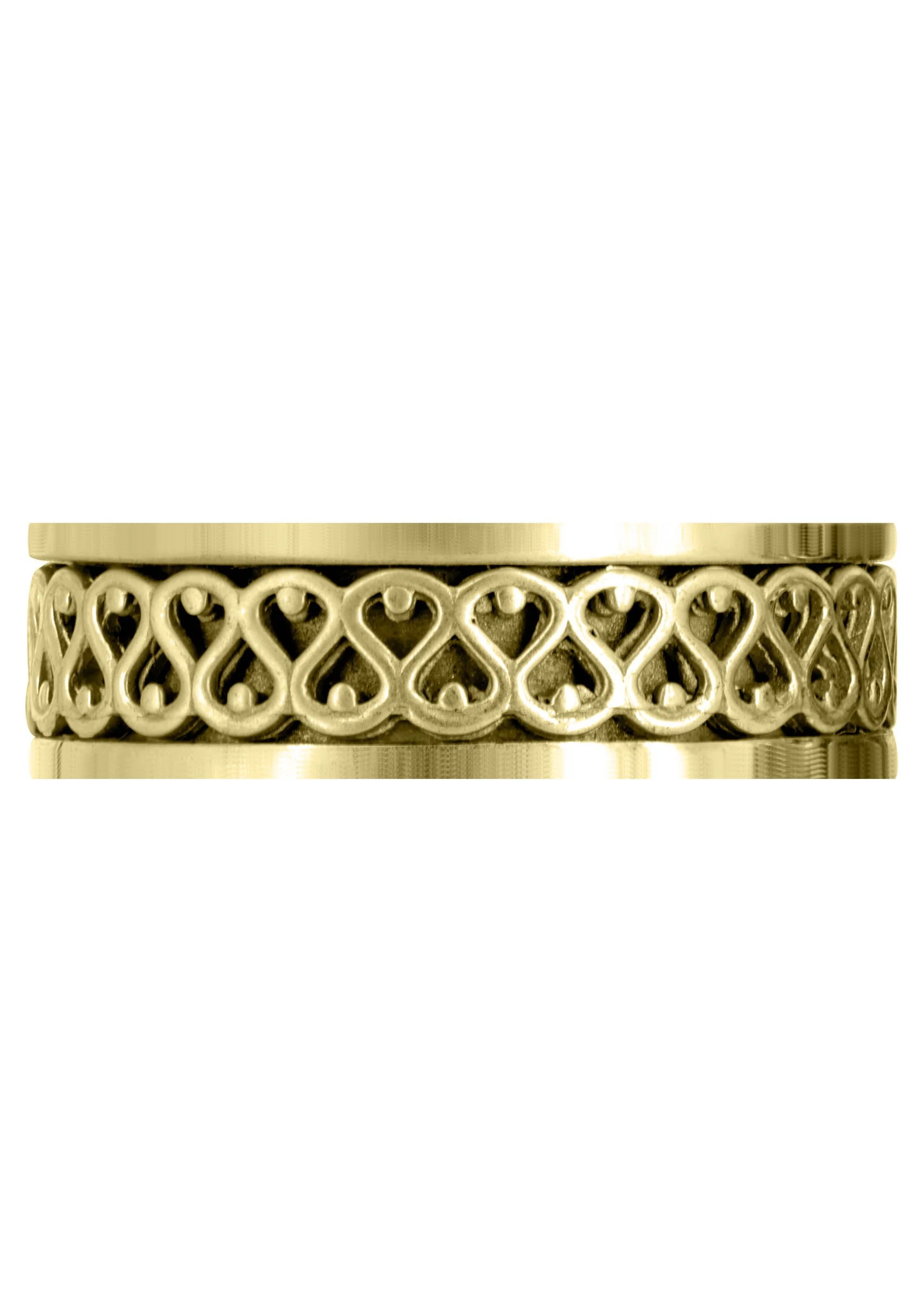 Yellow Gold Celtic Mens Wedding Band | High Polish Finish (Silas) - Image 2