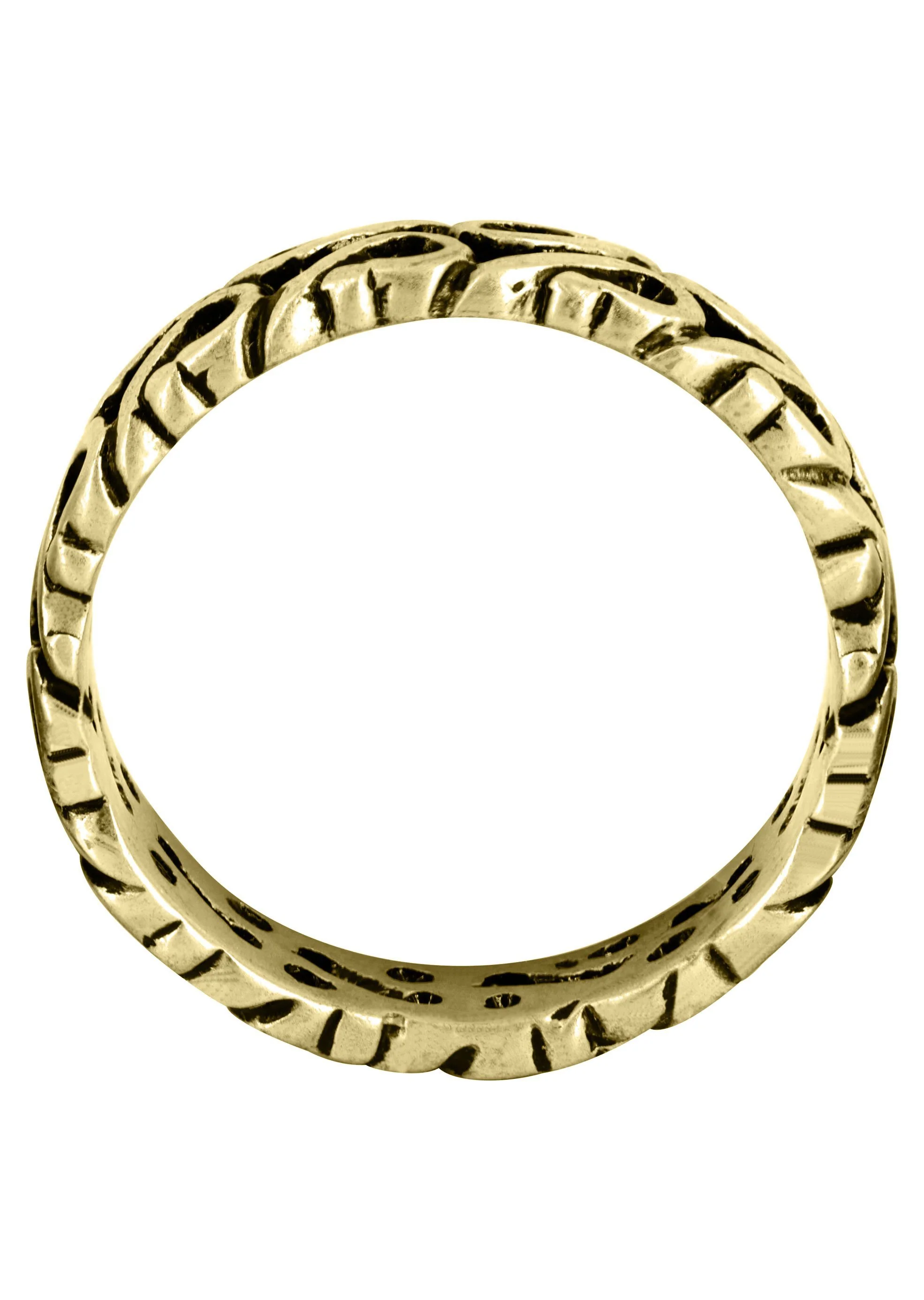Yellow Gold Celtic Mens Wedding Band | High Polish Finish (Tyler) - Image 3