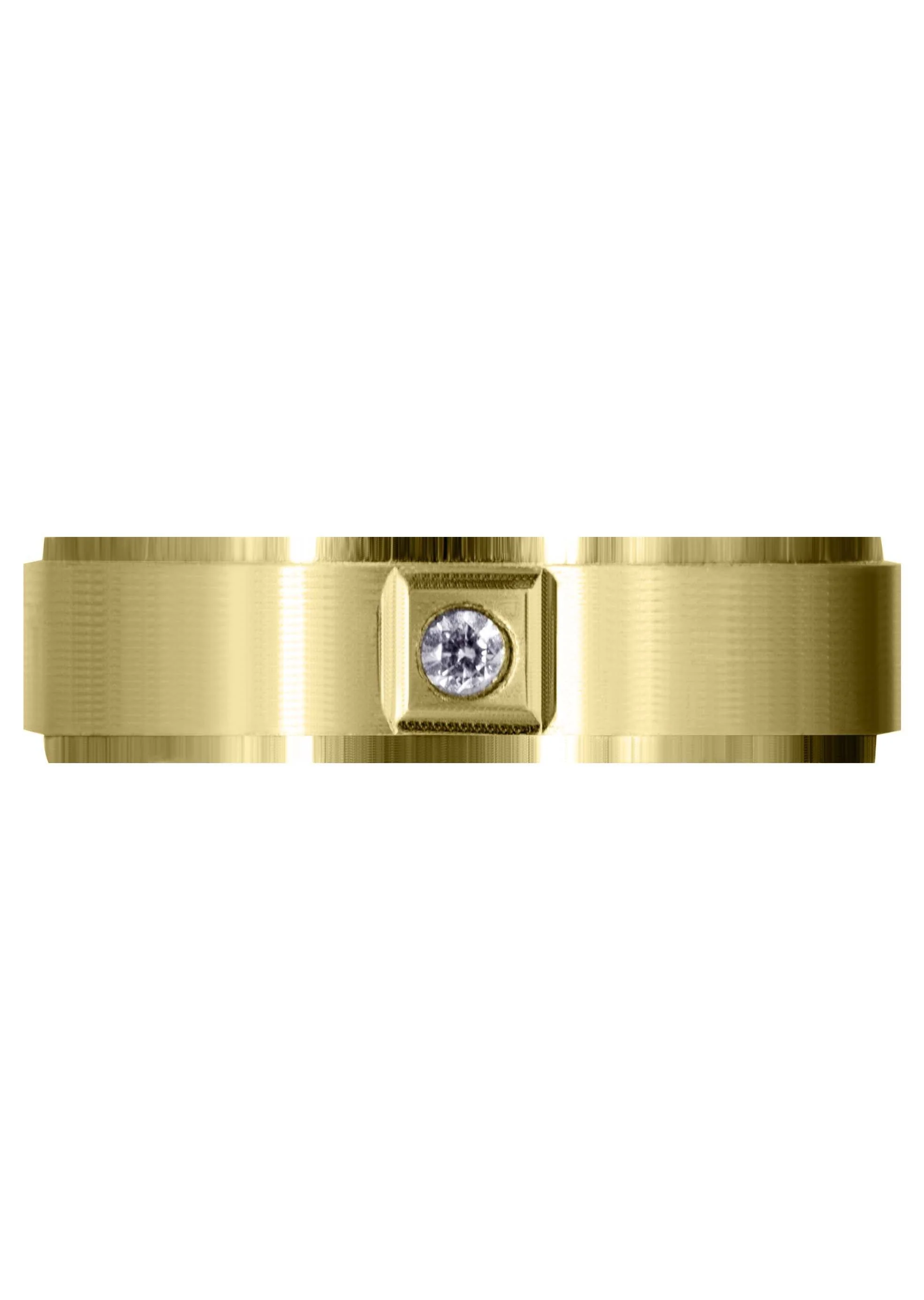 Yellow Gold Classic Diamond Mens Wedding Band | 0.05 Carats (Lukas) - Image 2