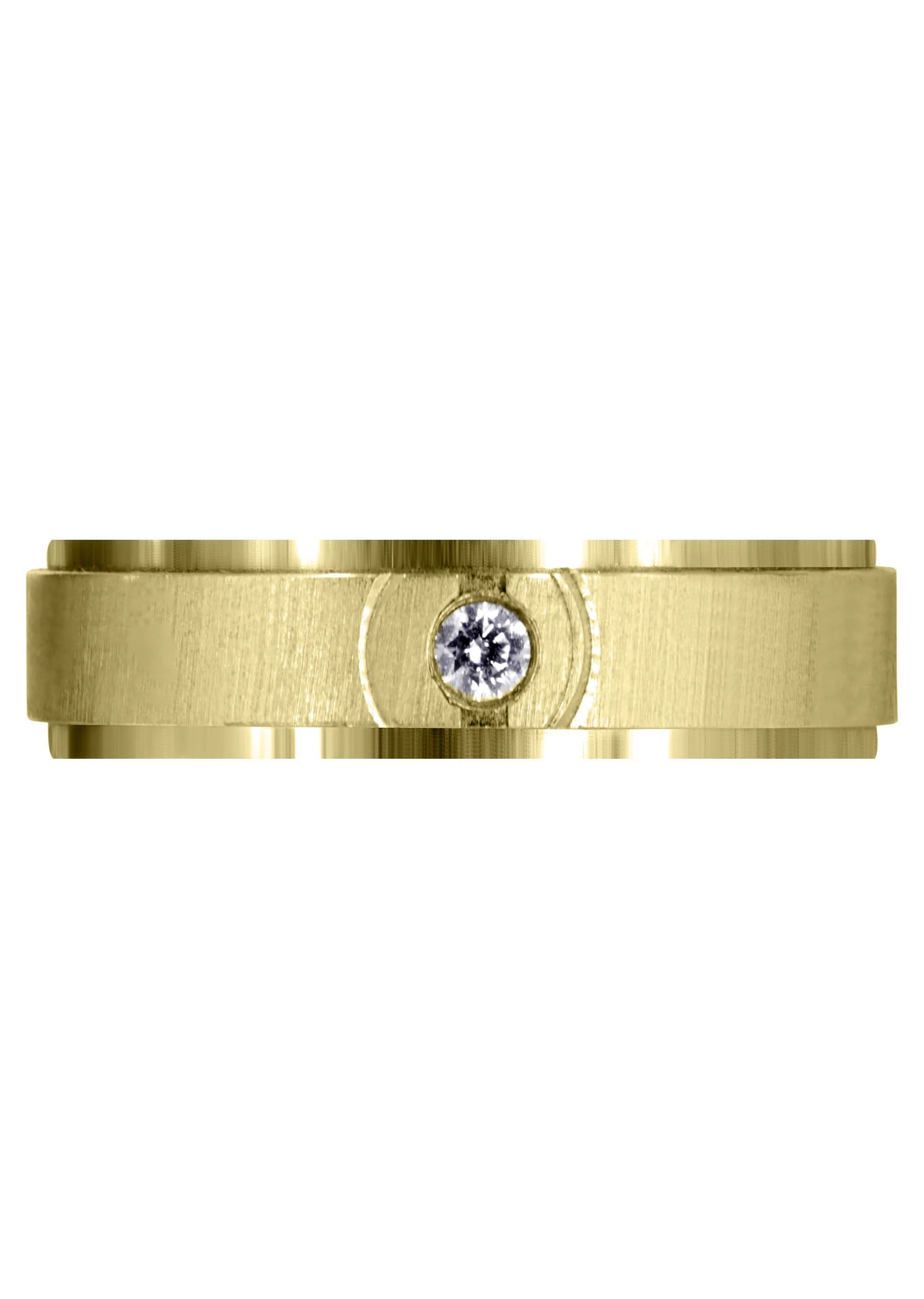 Yellow Gold Classic Diamond Mens Wedding Band | 0.07 Carats (Clayton) - Image 2