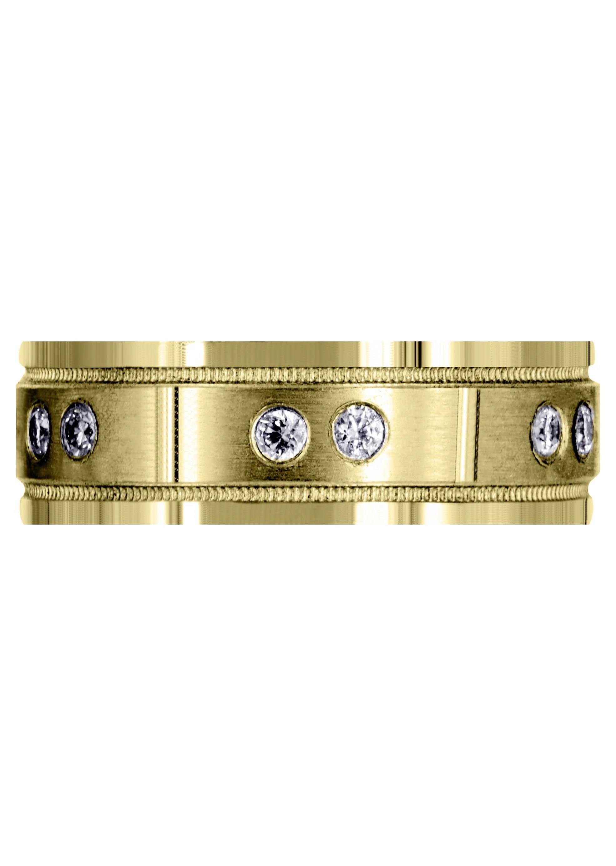 Yellow Gold Classic Diamond Mens Engagement Ring | 0.24 Carats (Chance) - Image 2