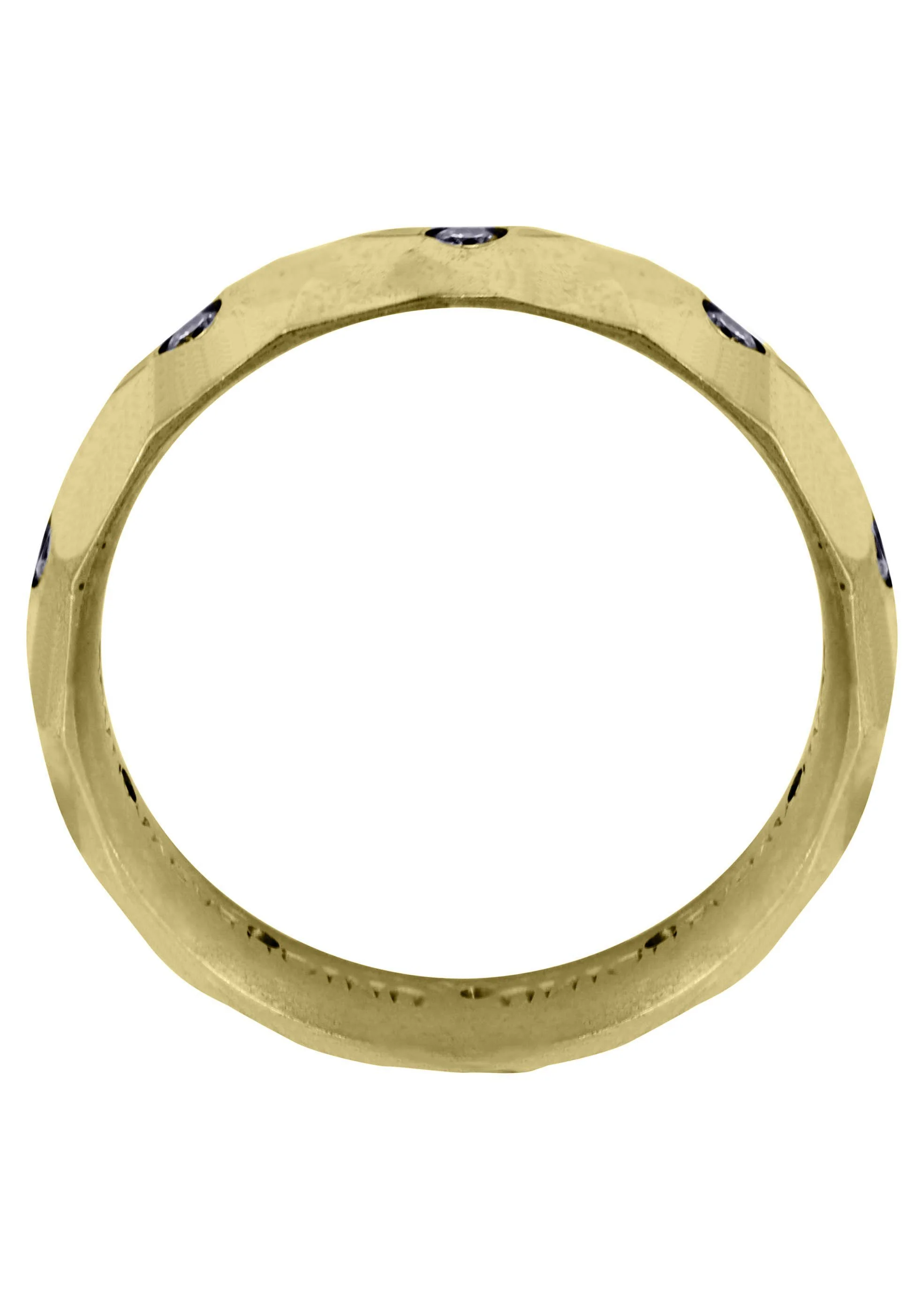 Yellow Gold Classic Diamond Mens Engagement Ring | 0.3 Carats (Israel) - Image 3
