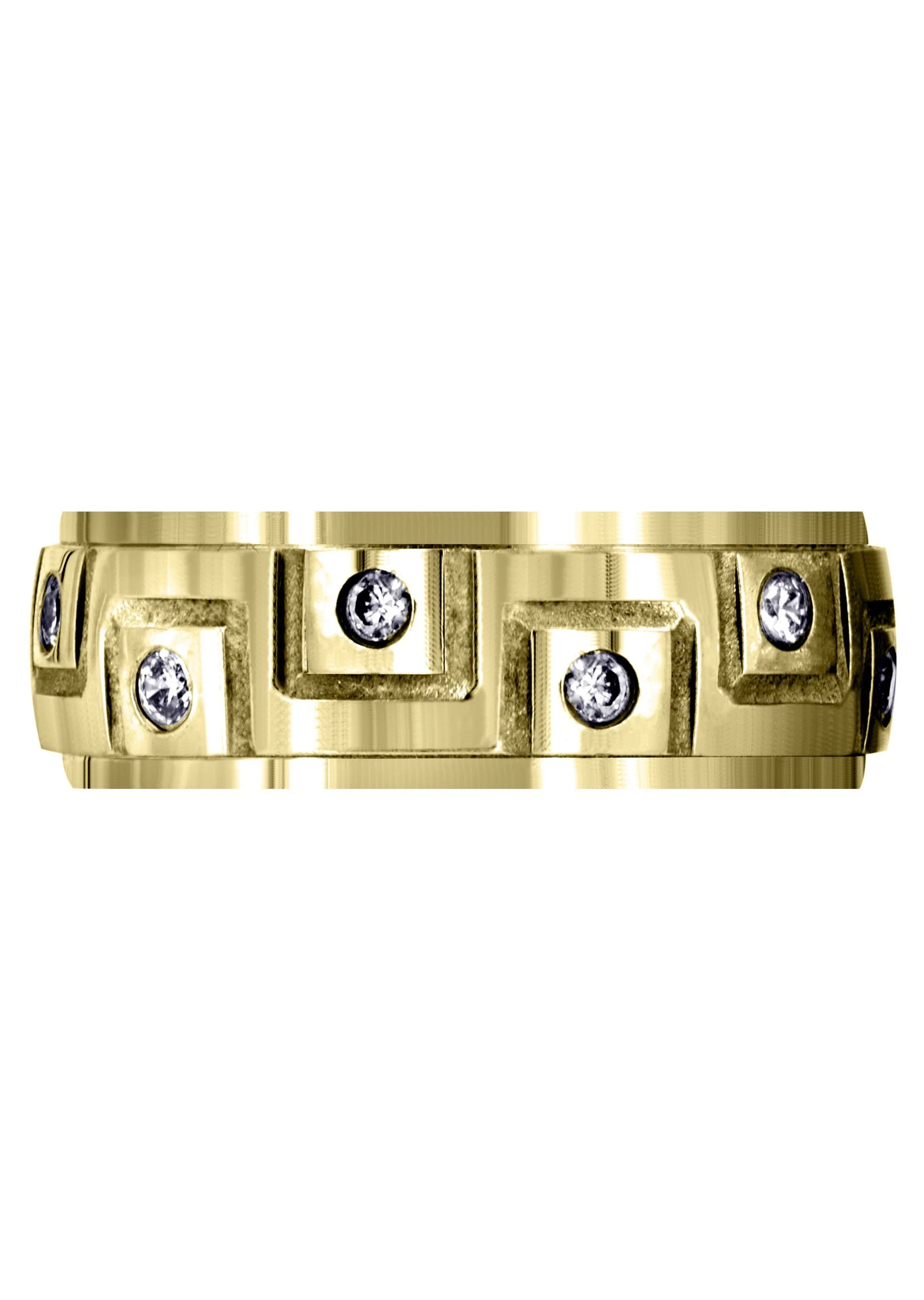Yellow Gold Classic Diamond Mens Engagement Ring | 0.36 Carats (Simon) - Image 2