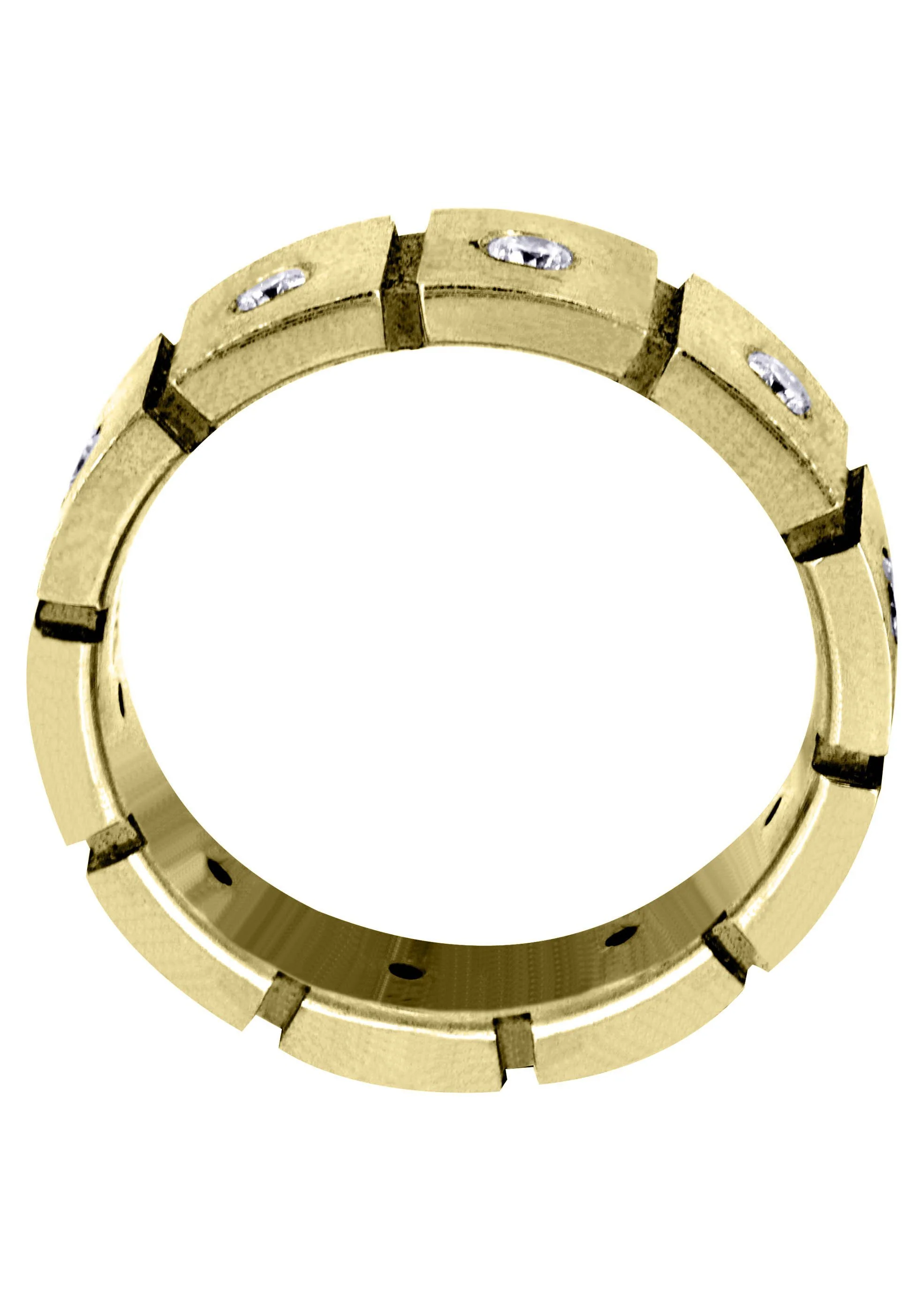 Yellow Gold Classic Diamond Mens Engagement Ring | 0.5 Carats (Fernando) - Image 3
