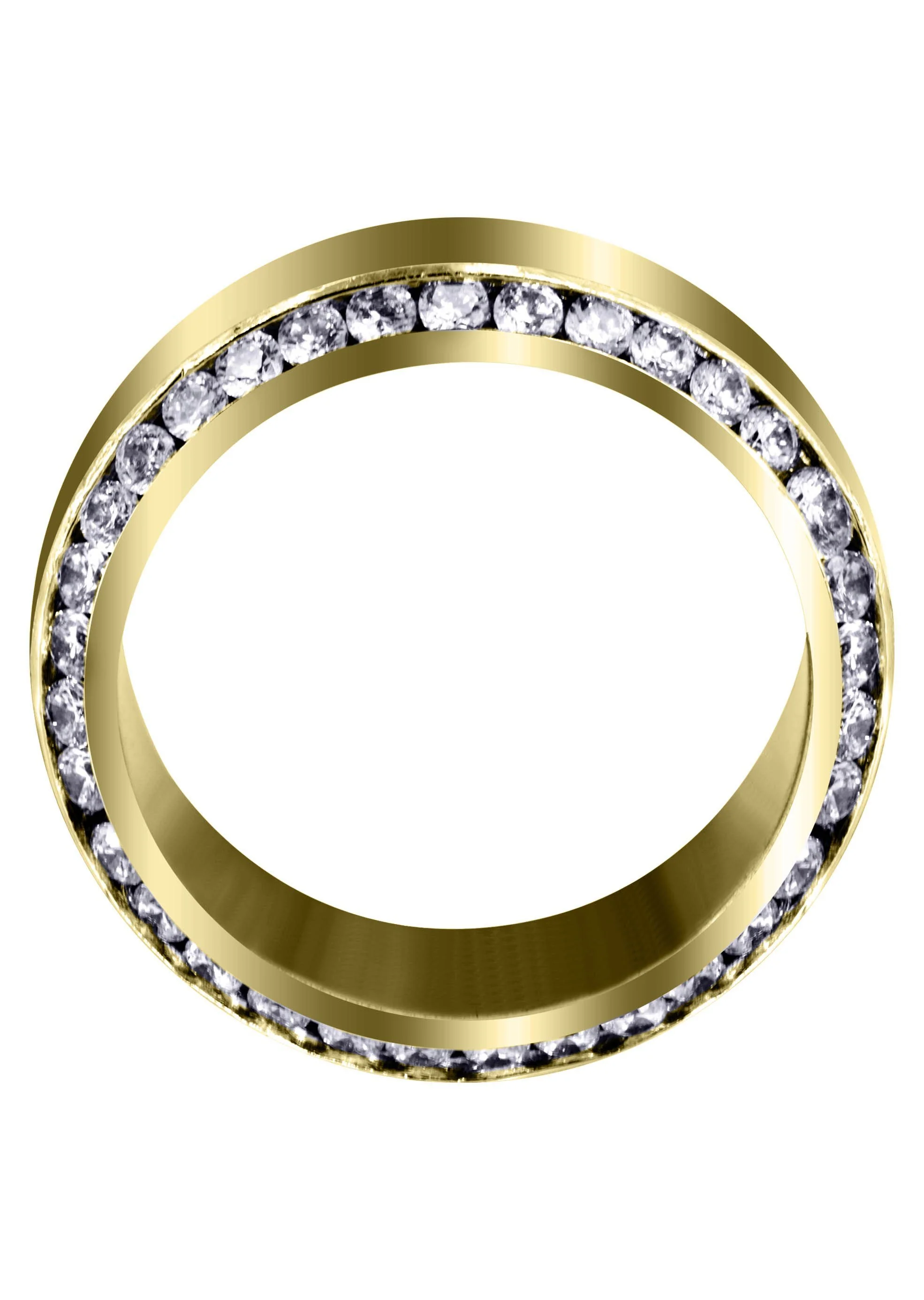 Yellow Gold Classic Diamond Mens Wedding Band | 2.1 Carats (Rylan) - Image 3