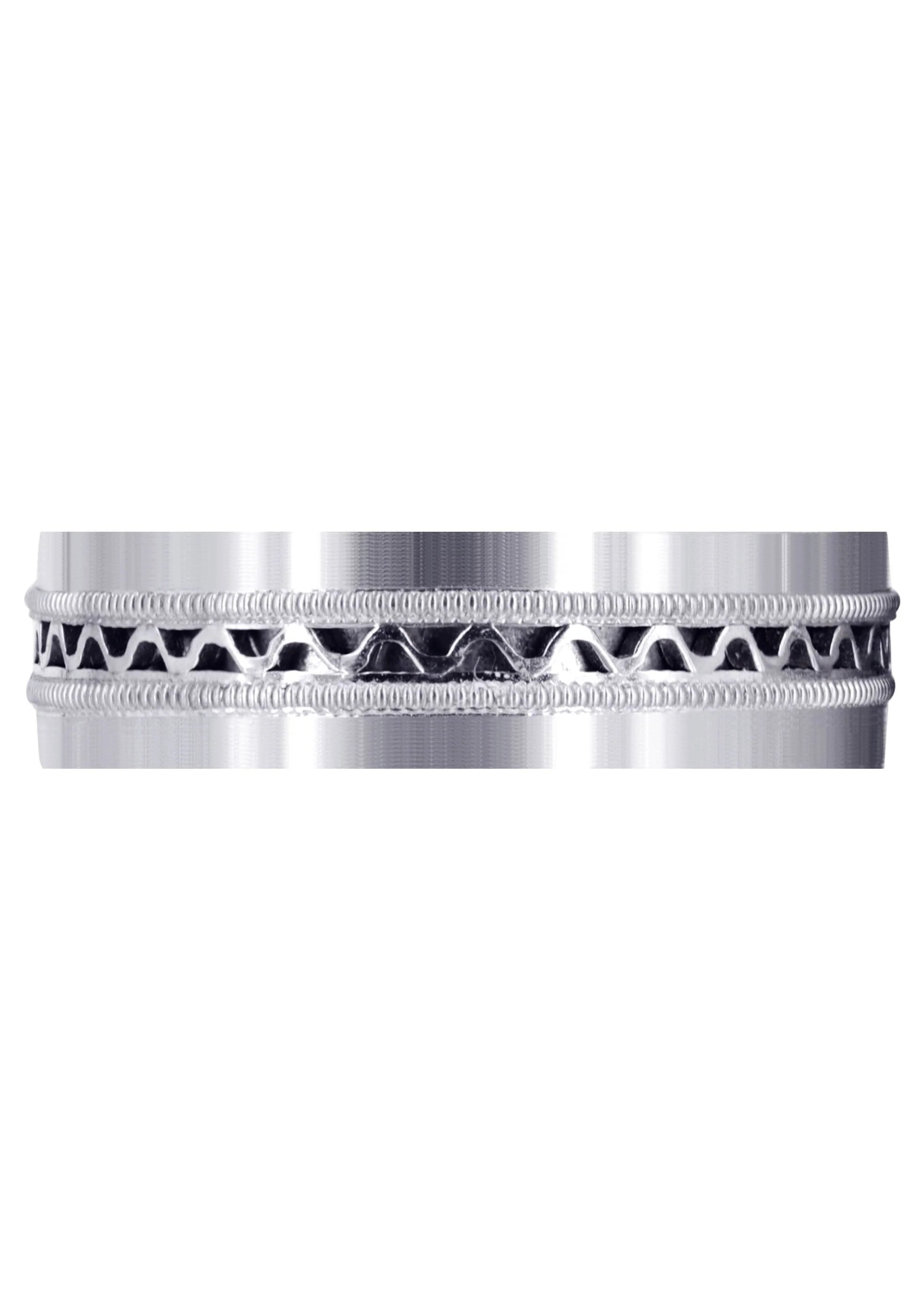 Contemporary Mens Wedding Band | Satin Finish (Riley) - Image 2