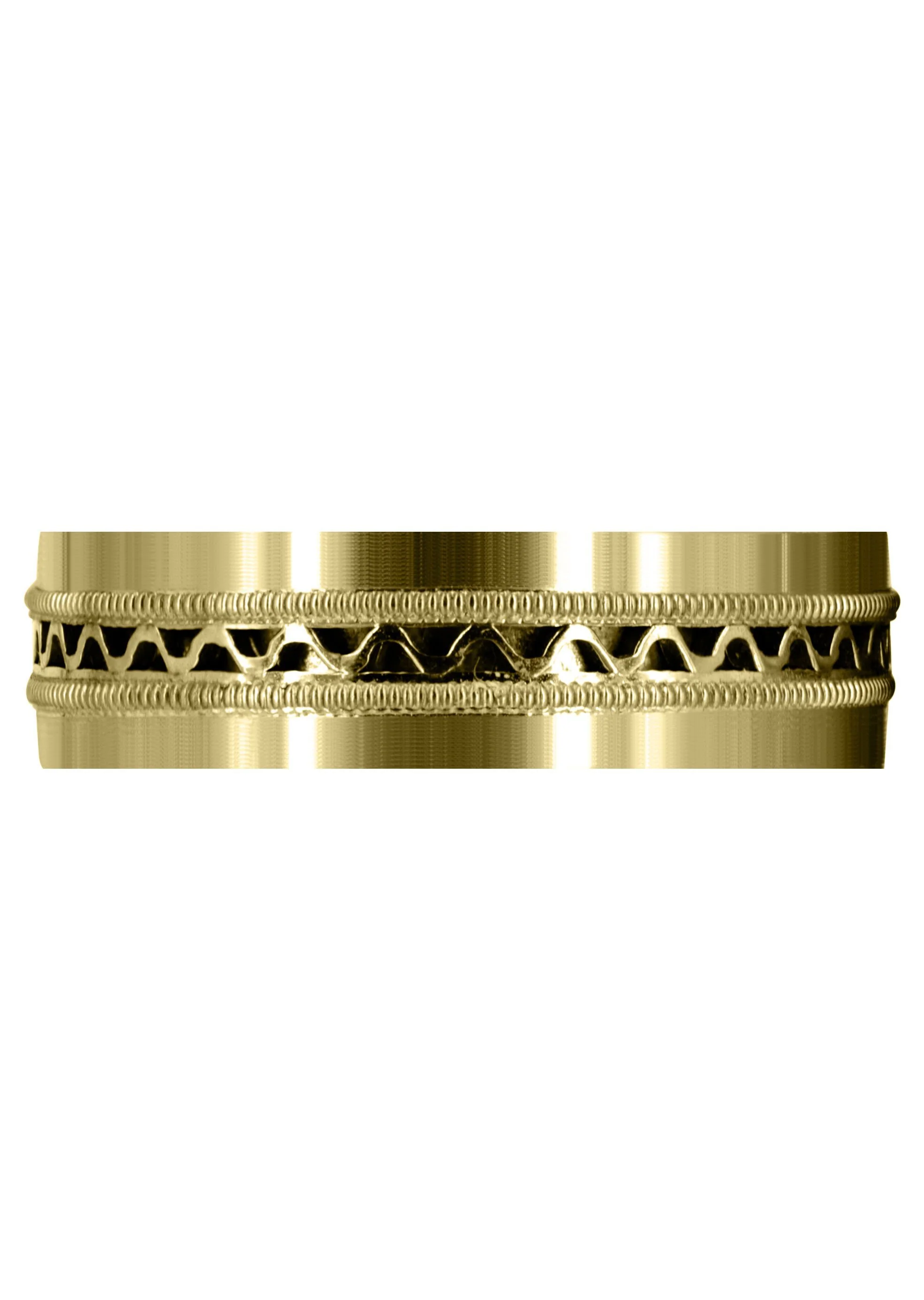 Yellow Gold Contemporary Mens Wedding Band | Satin Finish (Riley) - Image 2