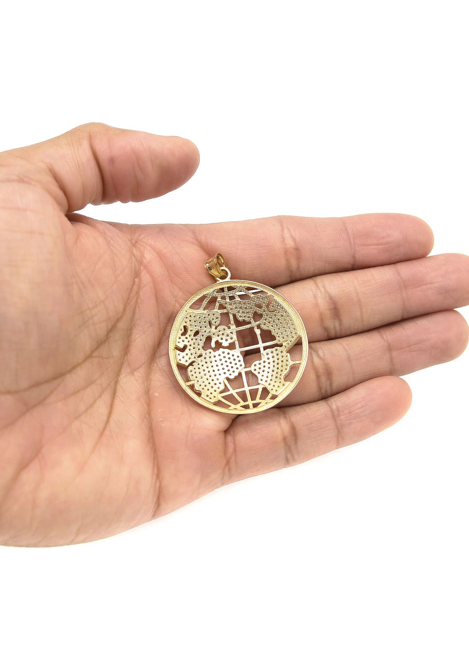 10KGold World Pendant Gold | 10 Grams - Image 4