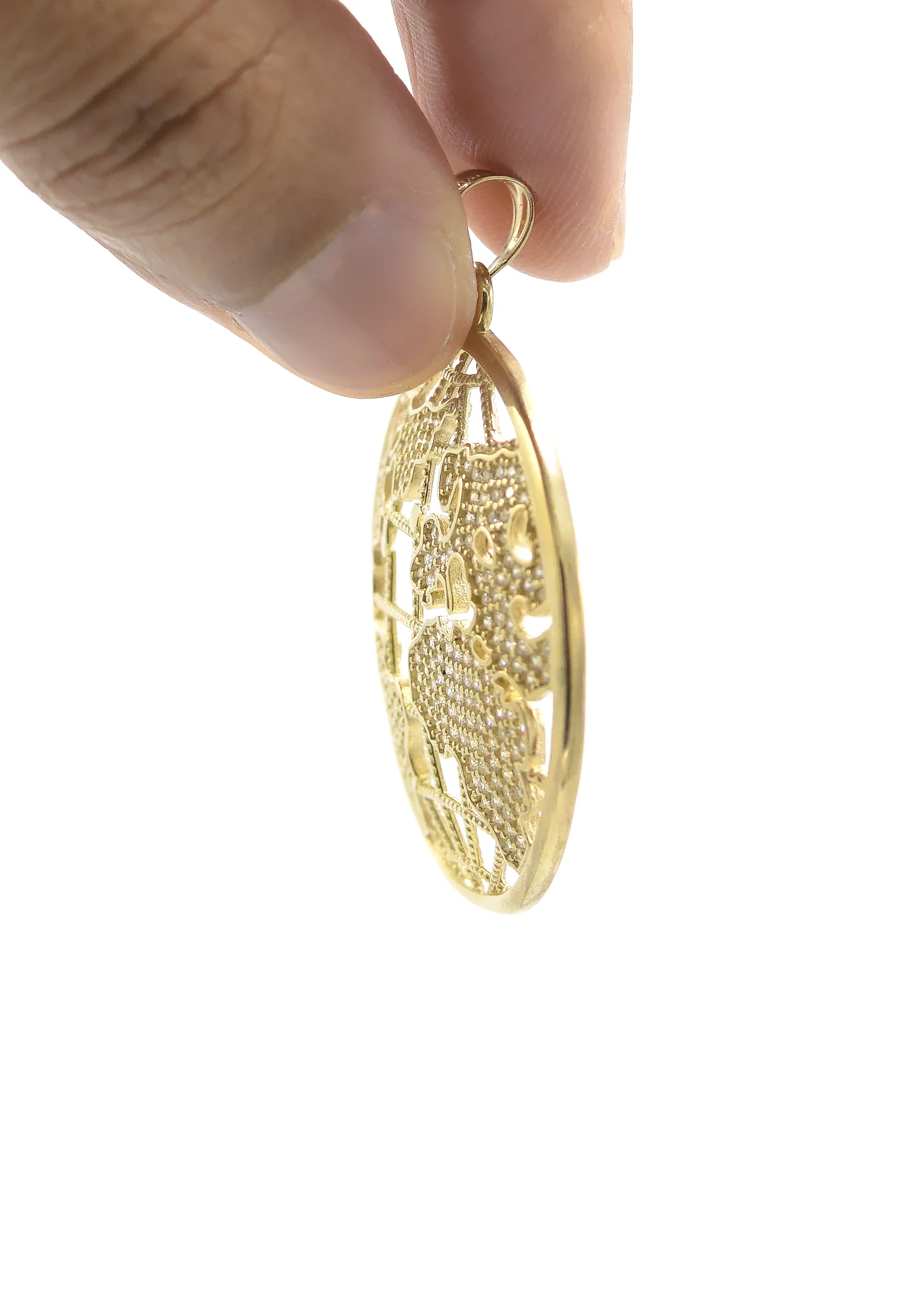 10KGold World Pendant Gold | 10 Grams - Image 5