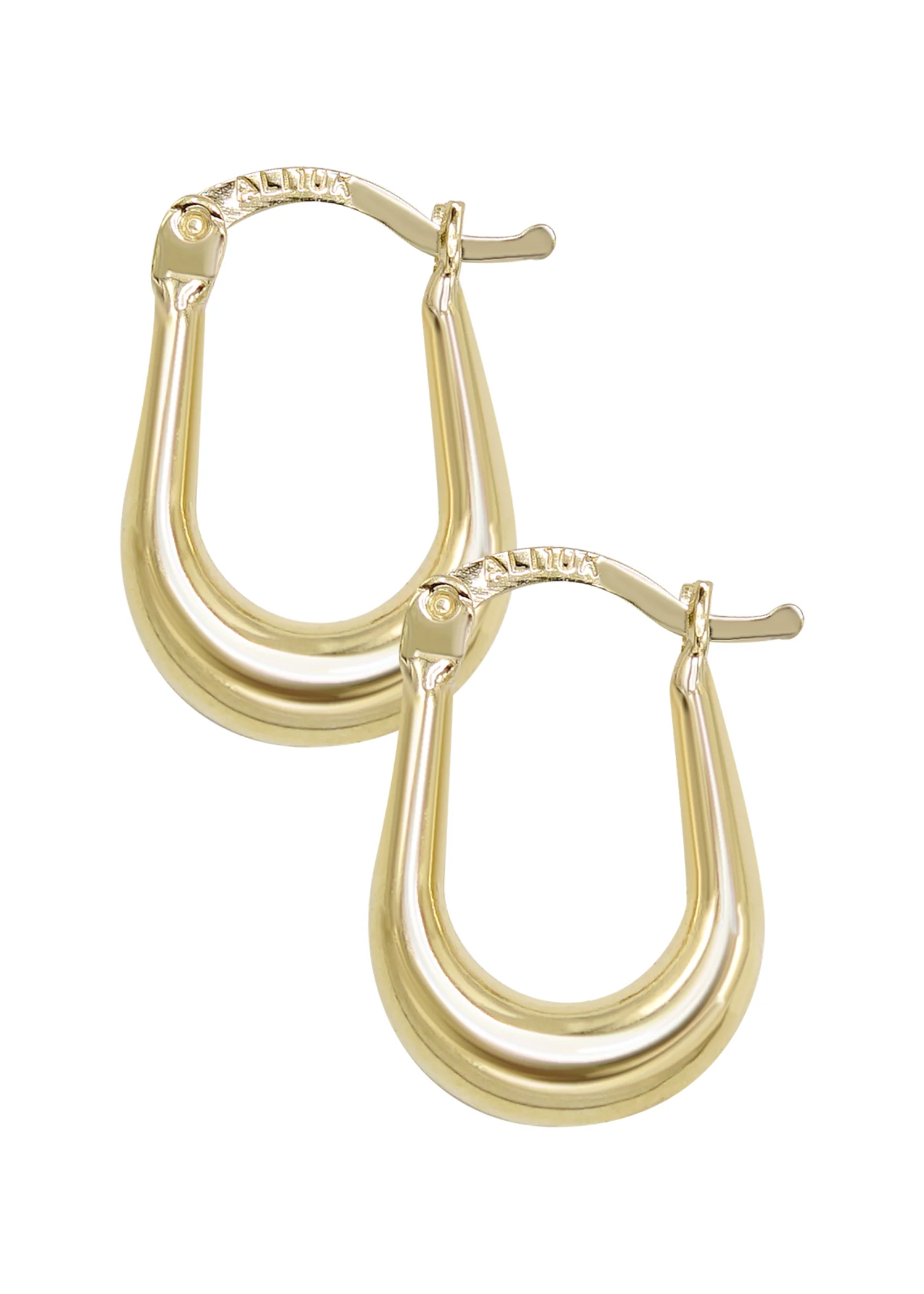 10K Womens Gold Hoop Earrings