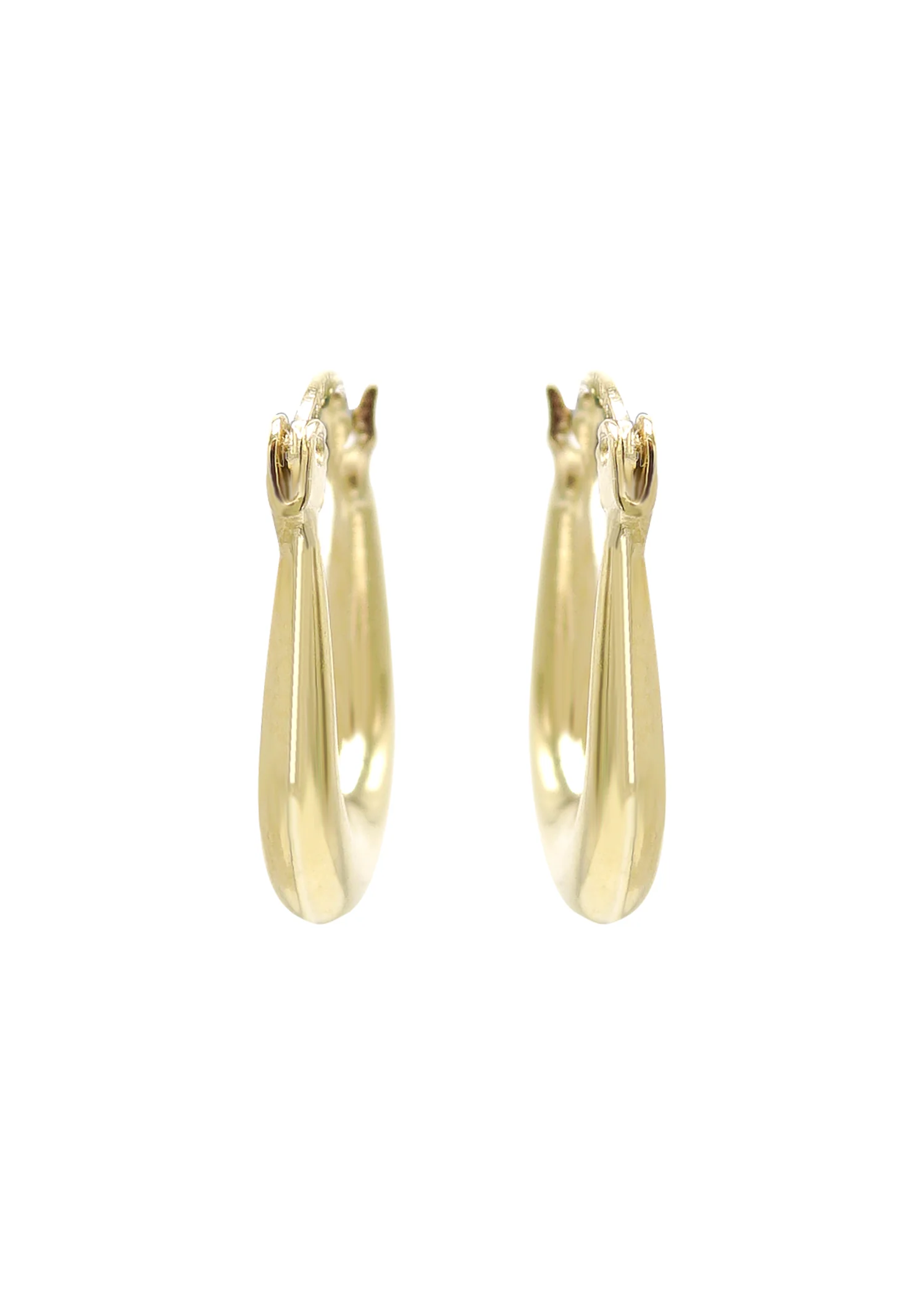 10K Womens Gold Hoop Earrings - Image 4