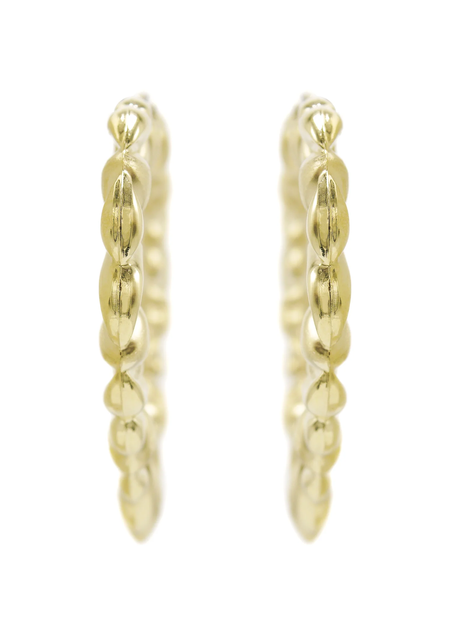 10K Womens Gold Hoop Earrings | Customizable Size - Image 4