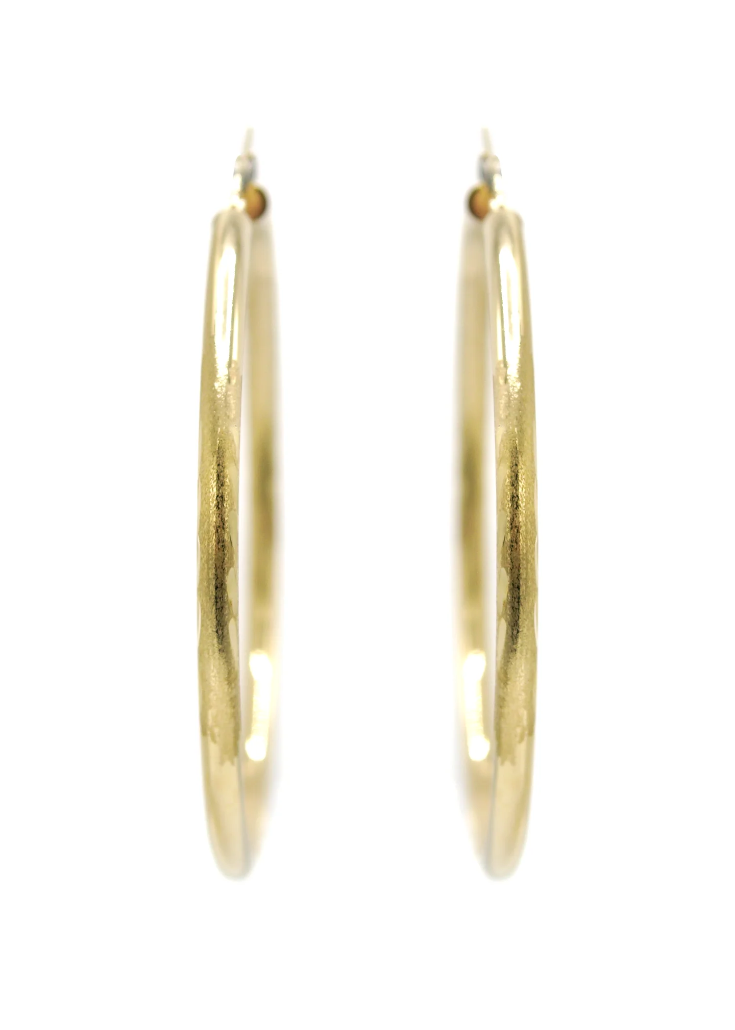 10K Womens Gold Hoop Earrings | Customizable Size - Image 4