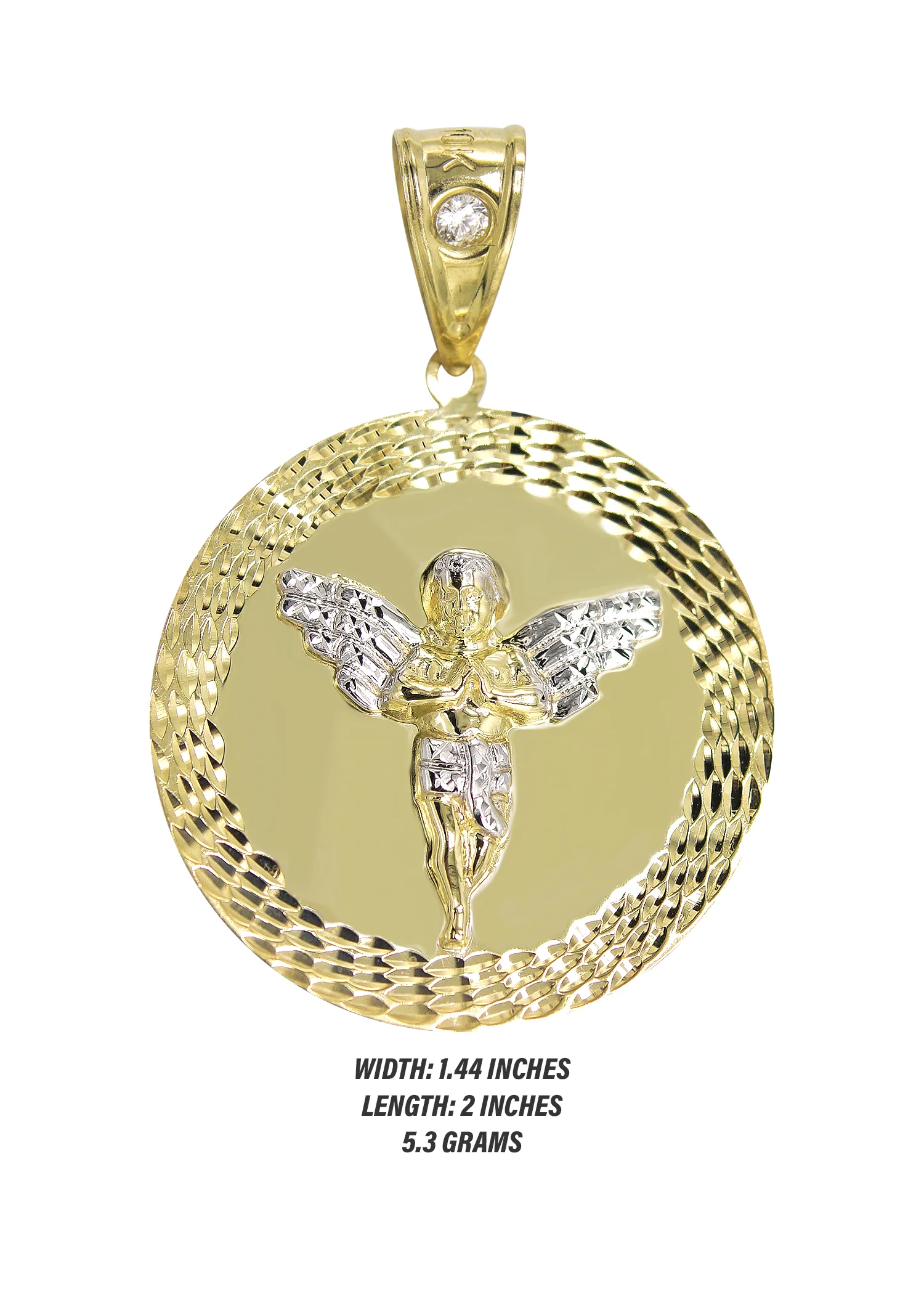 10K Gold Angel Pendant | 5.3 Grams - Image 2