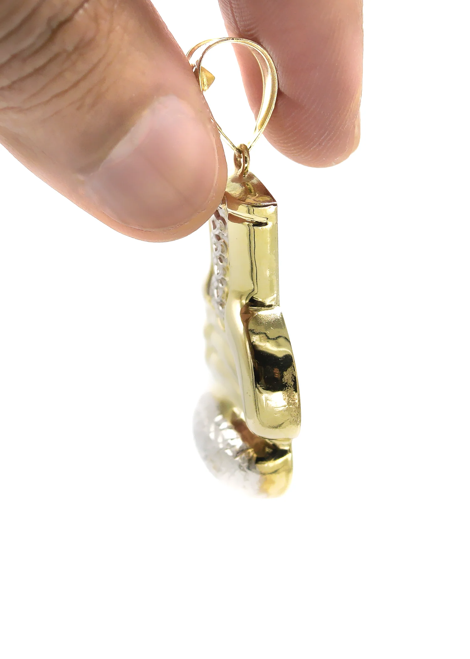 10K Yellow Gold Boxing Glove Necklace | Customizable Size - Image 5