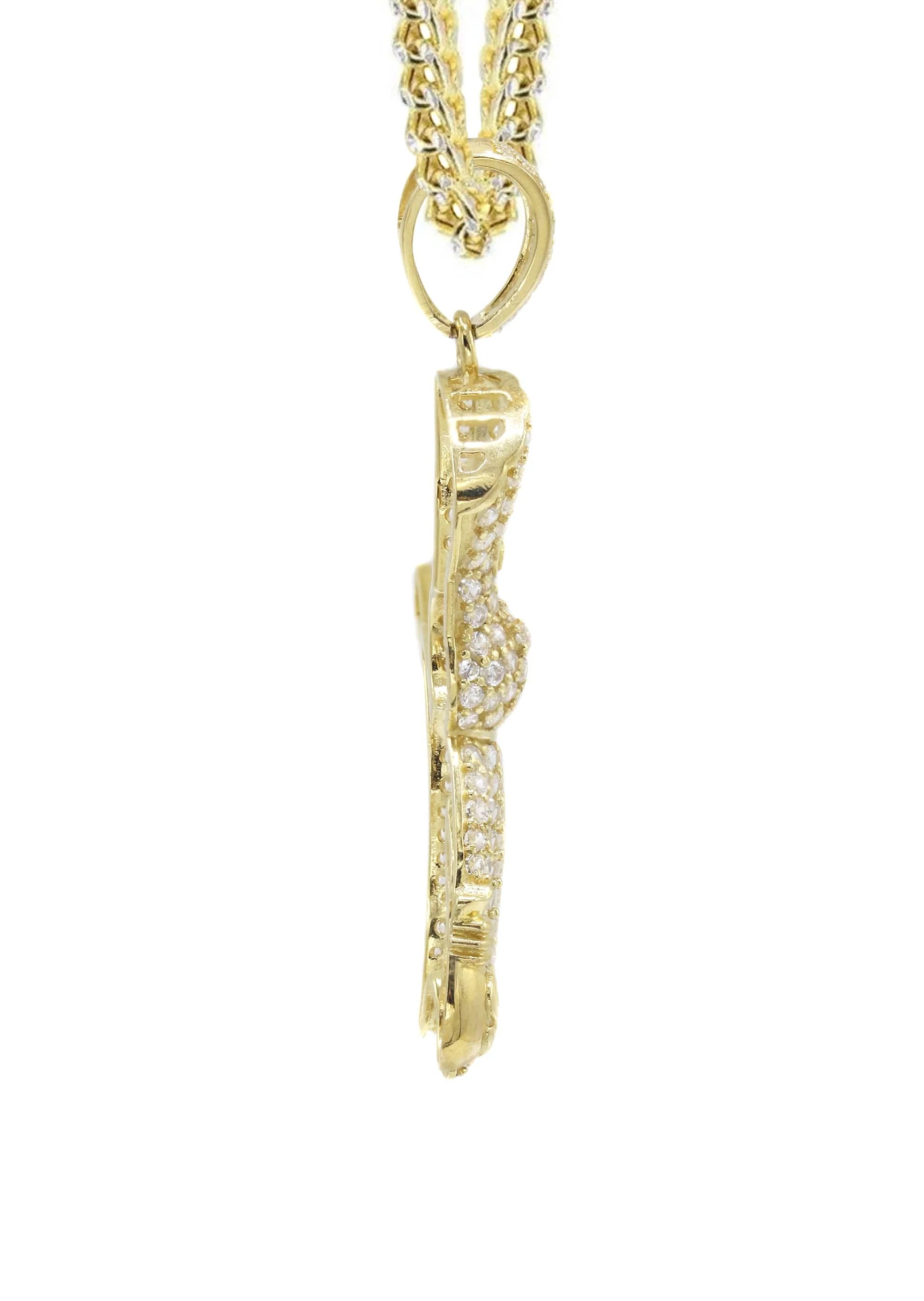 10K Yellow Gold Pillsbury Doughboy Necklace | Appx. 15.7 Grams - Image 4