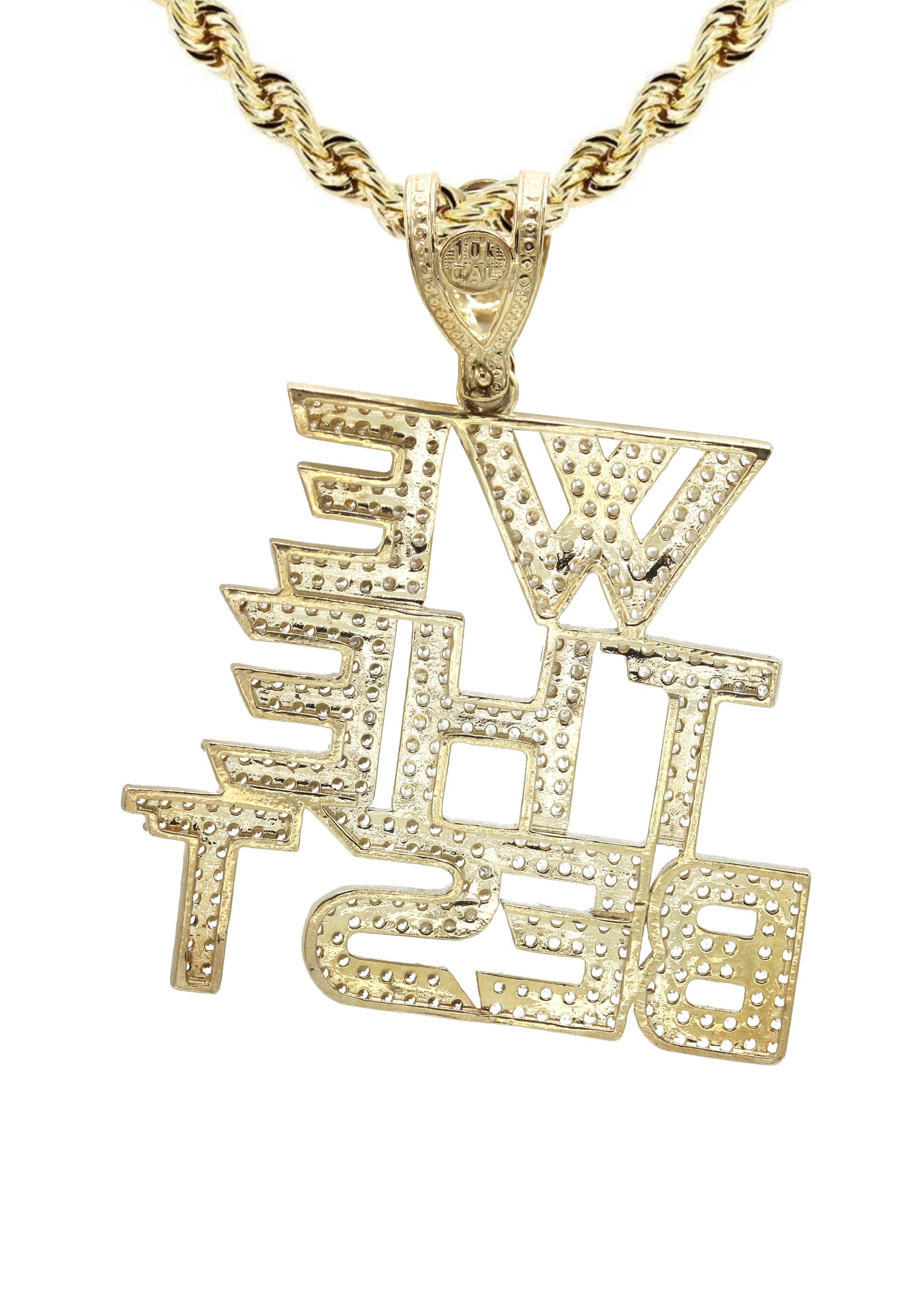 10K Yellow Gold "We The Best" Necklace" | Appx. 18.6 Grams - Image 3