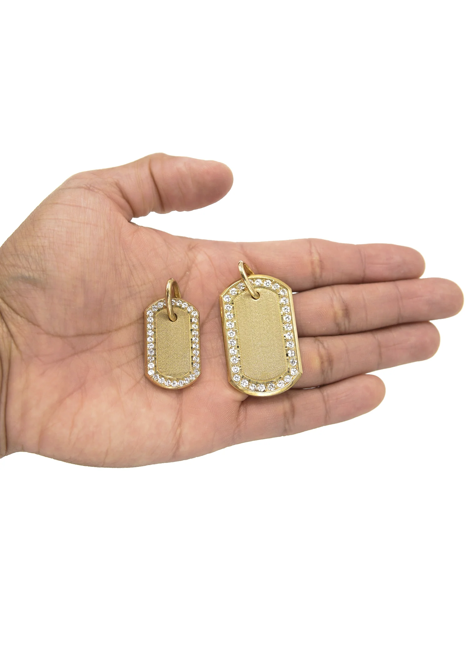 10K Gold  Dog Tag Pendant | Customizable Size - Image 3