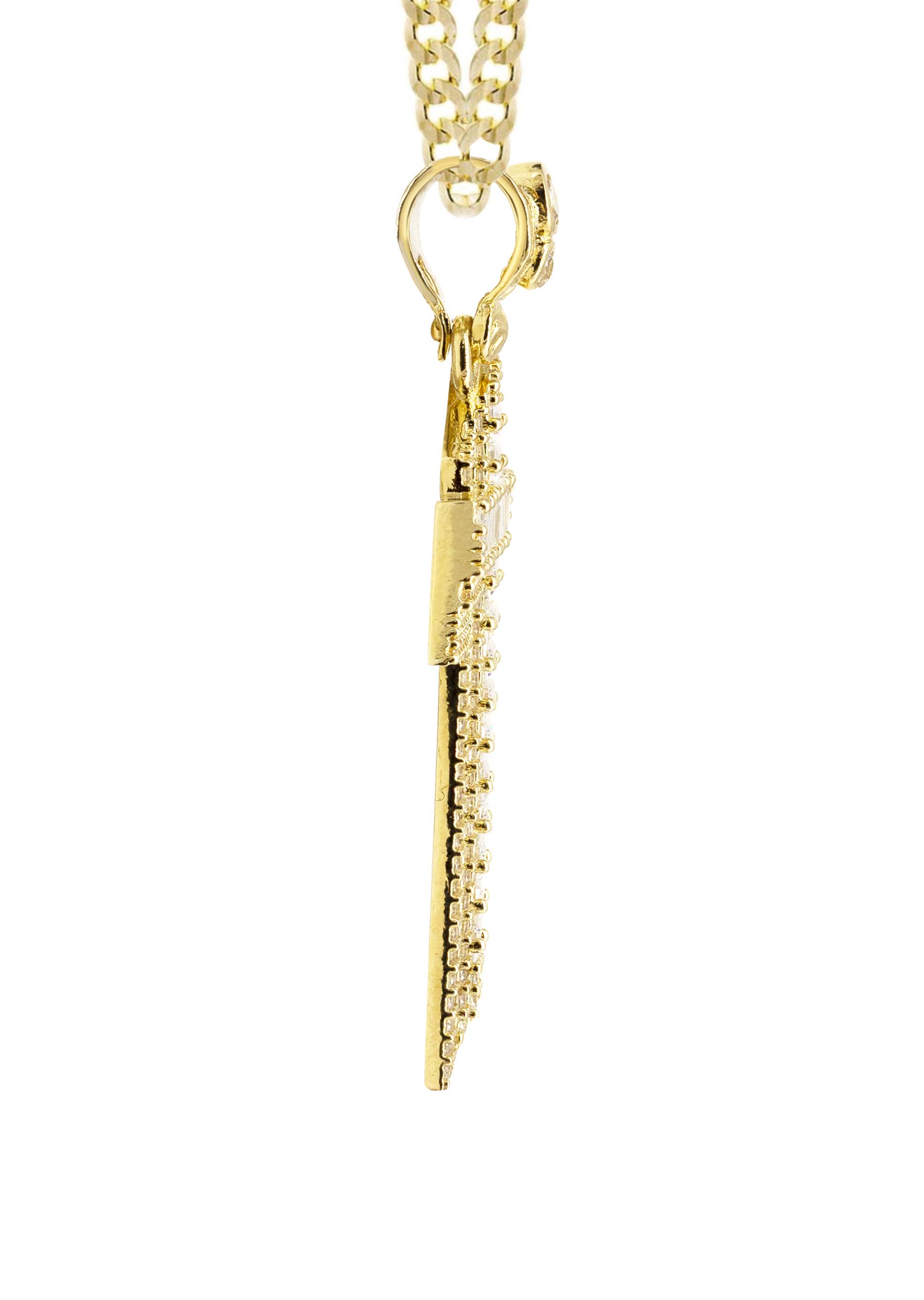 10K Yellow Gold Cross Necklace | Appx. 14.7 Grams - Image 4