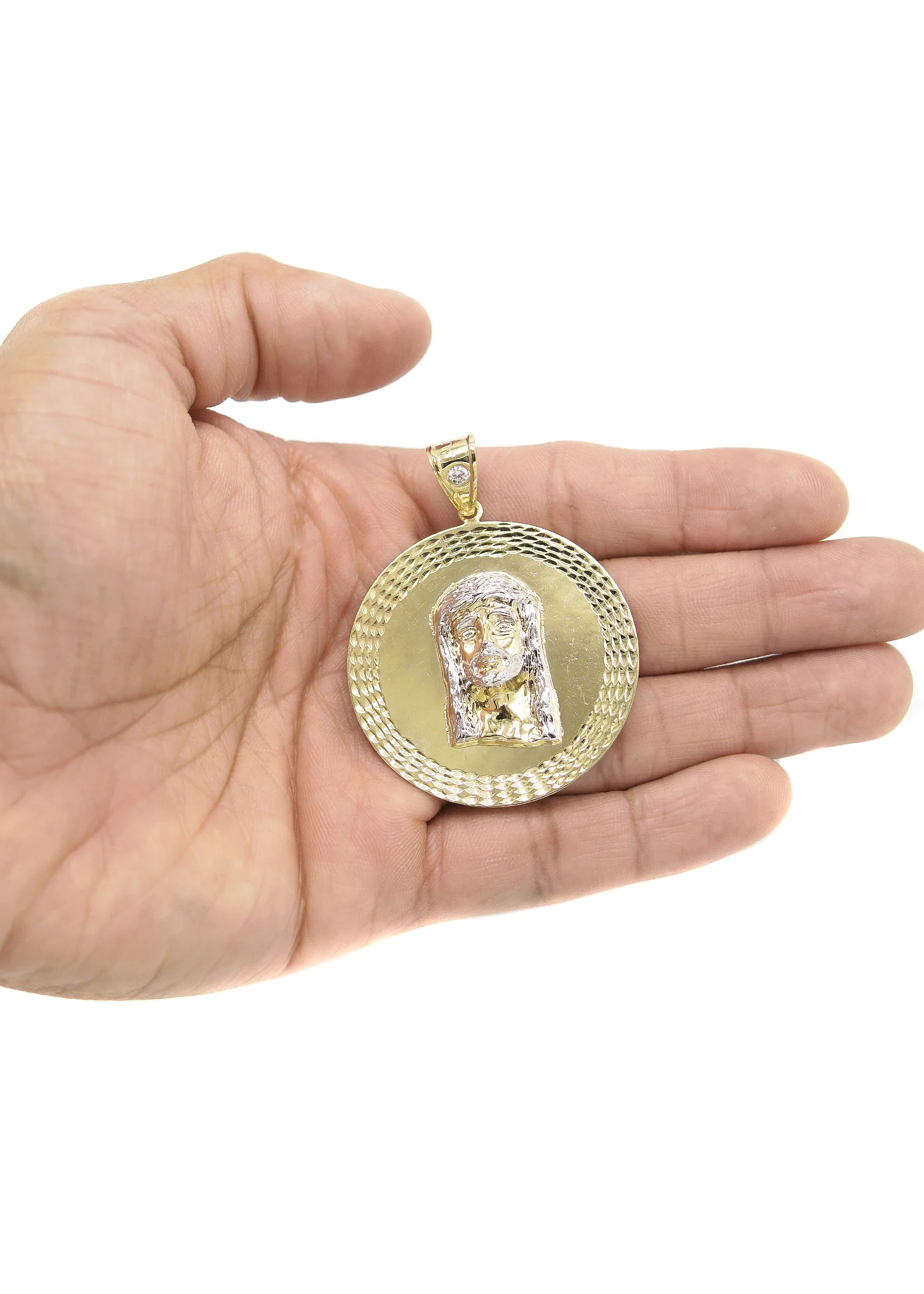10K Gold Jesus Head Pendant | 8 Grams - Image 3