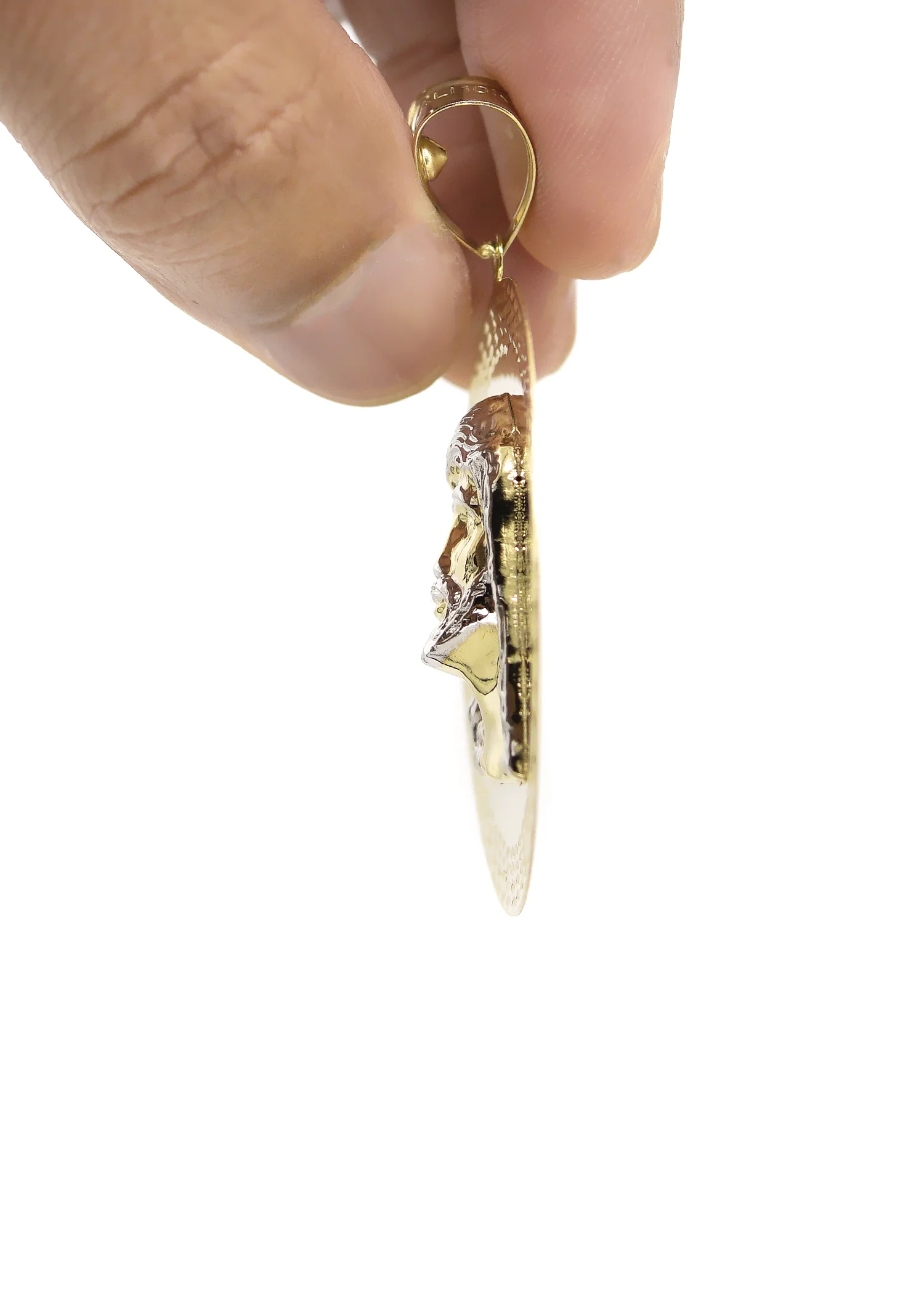 10K Gold Jesus Head Pendant | 8 Grams - Image 5