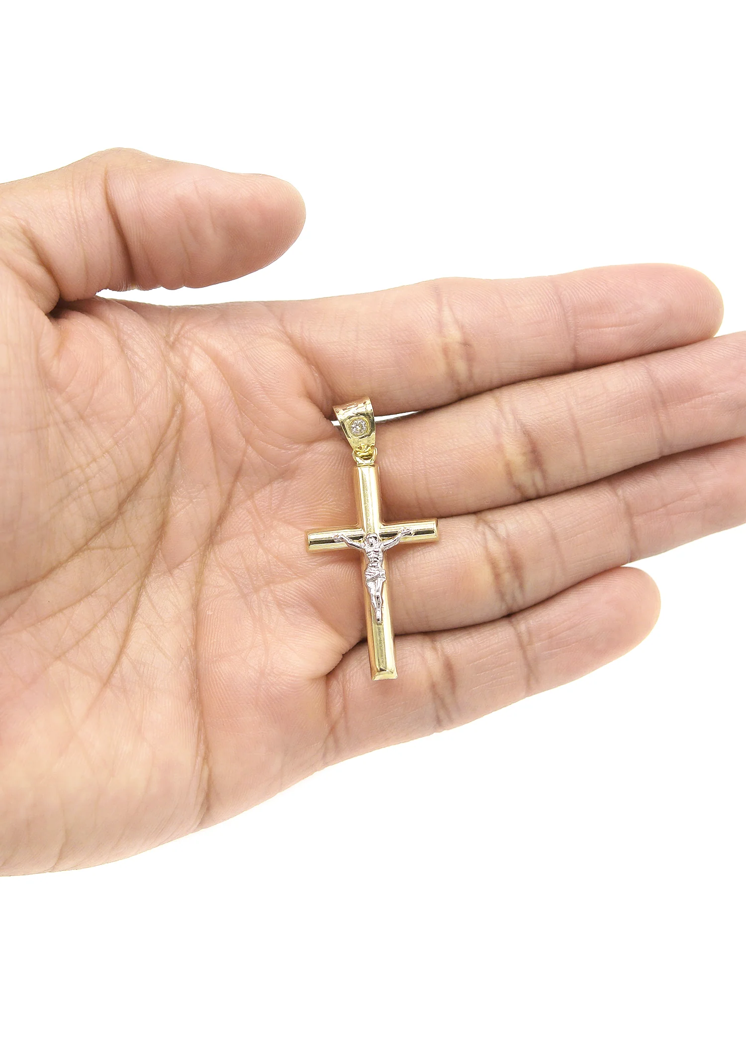 10K Gold Crucifix Pendant | 2 Grams - Image 3