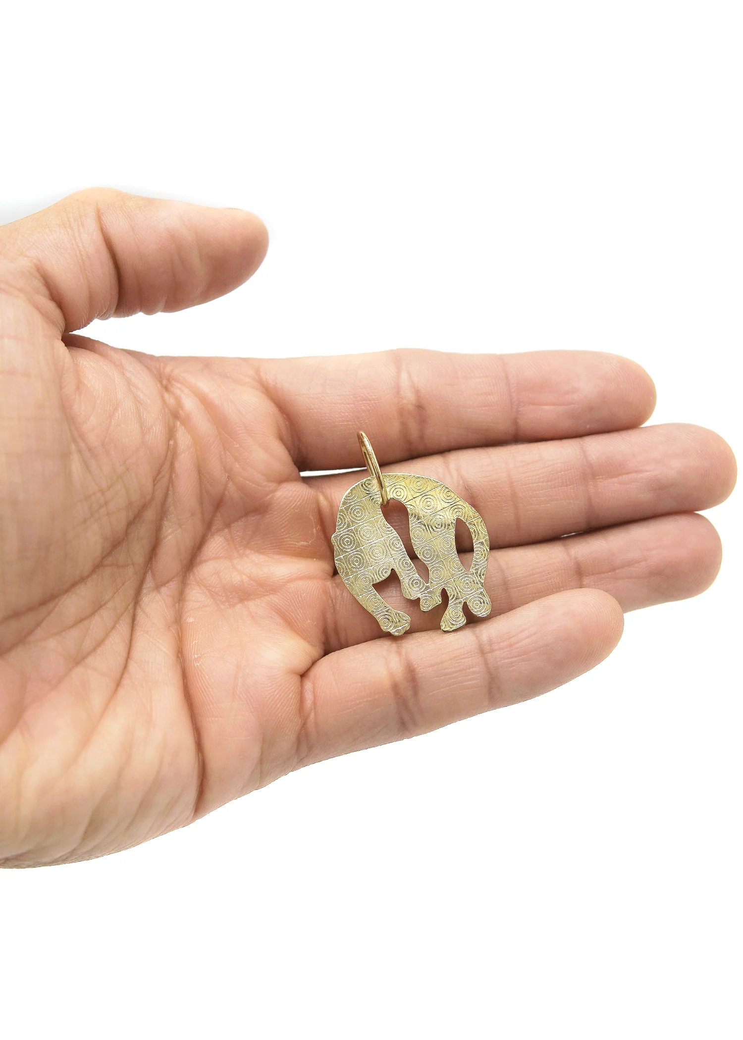 10K Yellow Gold Feline Pendant | 3.2 Grams - Image 4