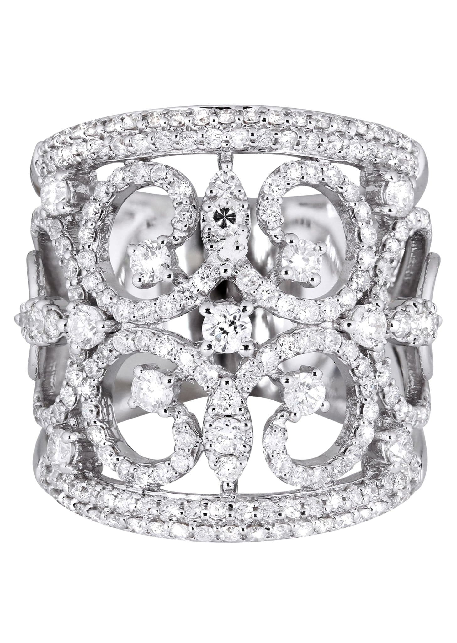 14K Ladies Diamond Cocktail Ring | 1.78 Carats | 9.47 Grams
