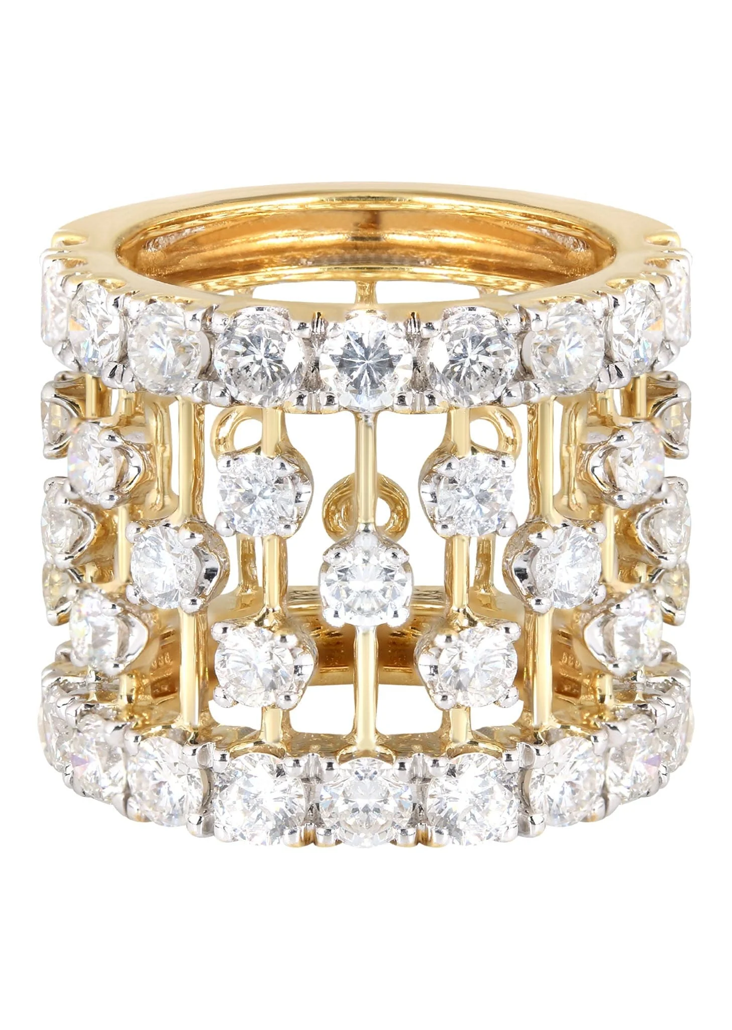 14K Ladies Diamond Cocktail Ring | 5.27 Carats | 14.1 Grams