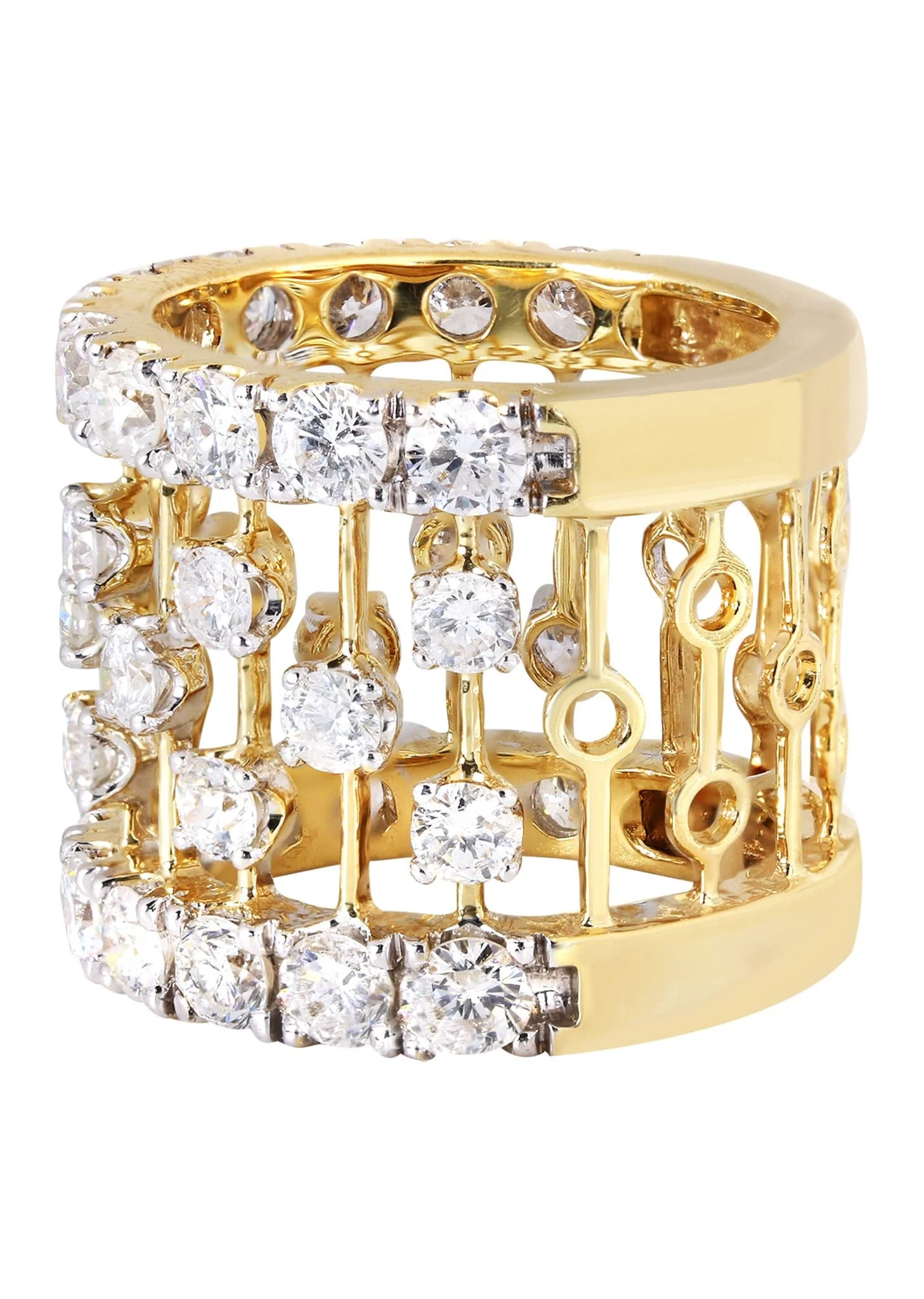 14K Ladies Diamond Cocktail Ring | 5.27 Carats | 14.1 Grams - Image 2