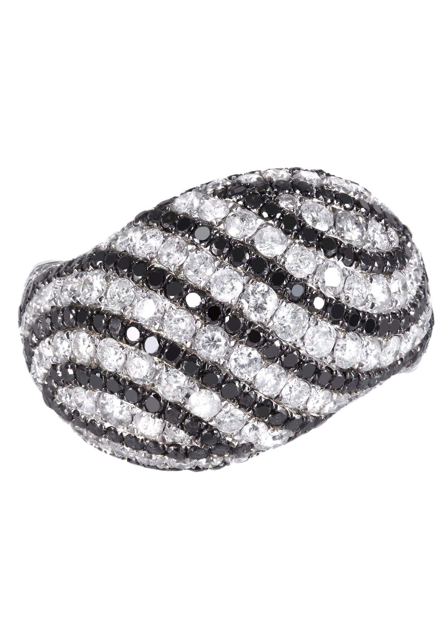 14K Ladies Black Diamond Cocktail Ring | 4.84 Carats | 9.11 Grams