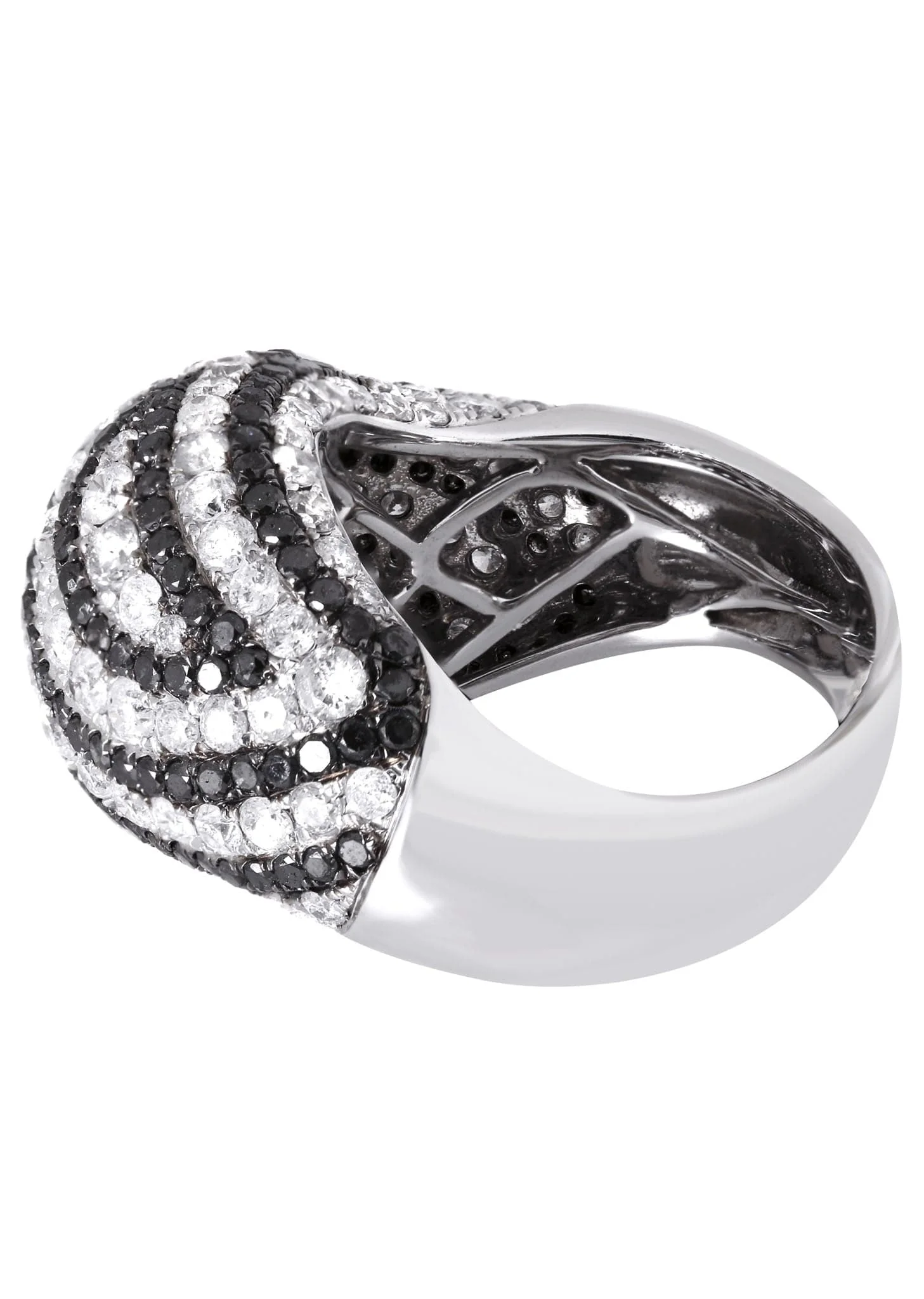 14K Ladies Black Diamond Cocktail Ring | 4.84 Carats | 9.11 Grams - Image 2