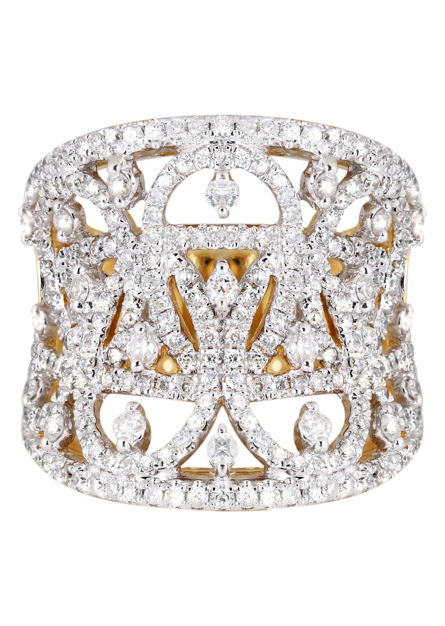 14K Ladies Diamond Cocktail Ring | 1.39 Carats | 9.56 Grams