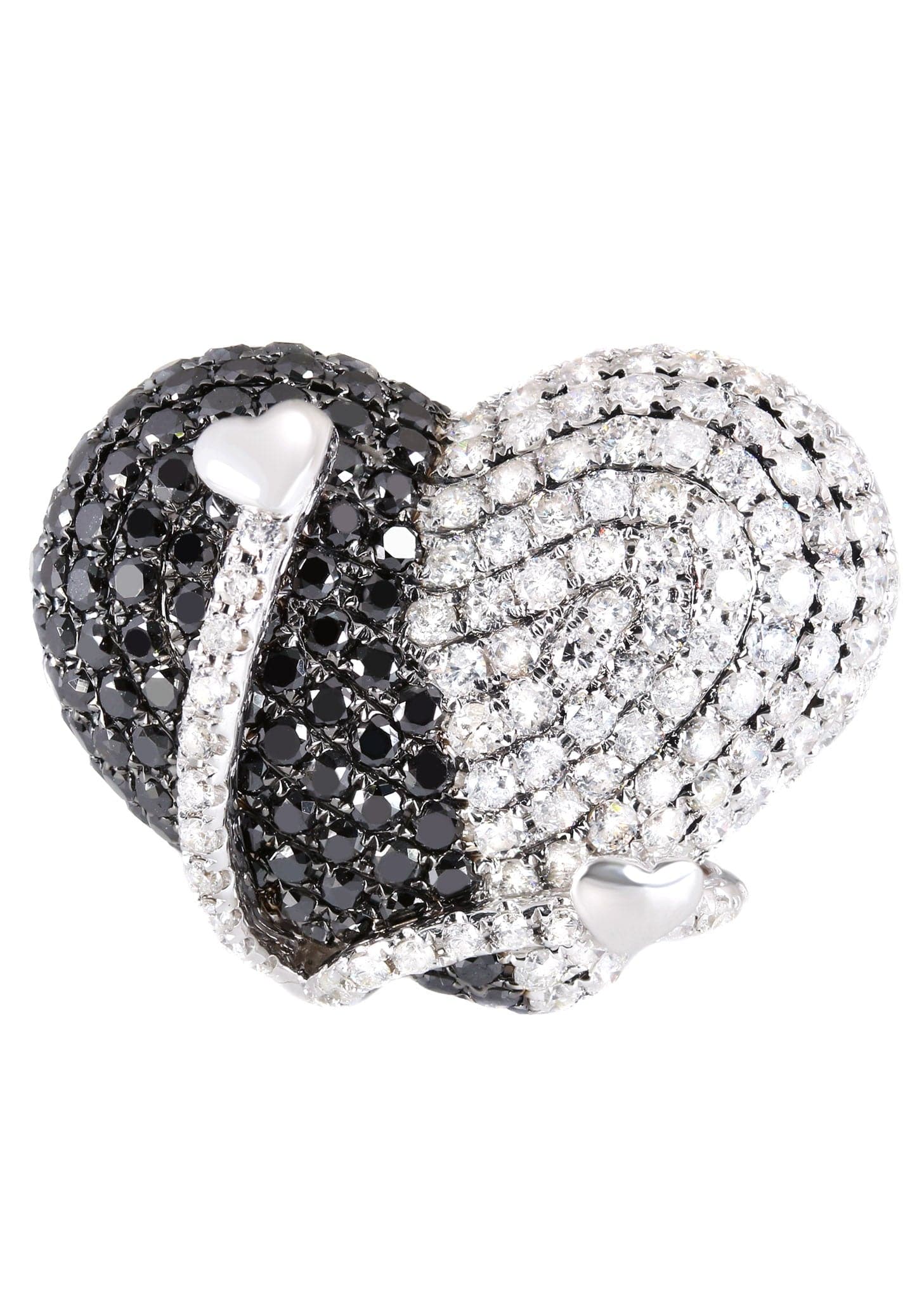 14K Ladies Black Diamond Cocktail Ring | 4.90 Carats | 10.95 Grams