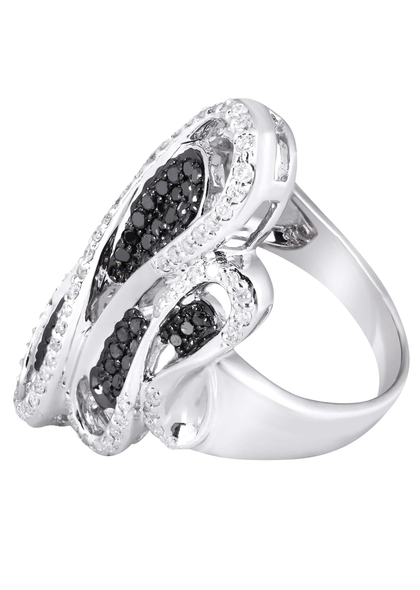 14K Ladies Black  Diamond Cocktail Ring | 0.84 Carats | 13.45 Grams - Image 2