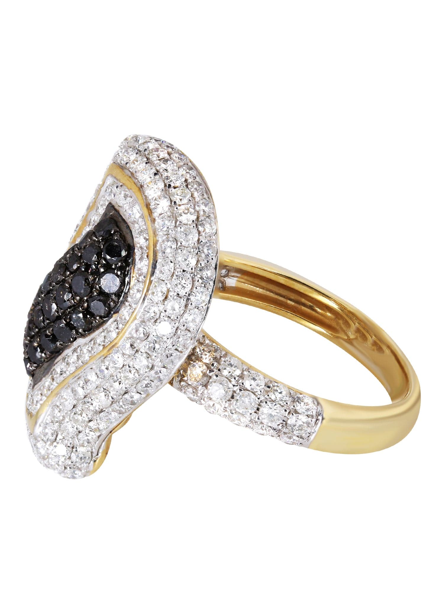 14K Ladies Black Diamond Cocktail Ring | 2.85 Carats | 8.27 Grams - Image 2