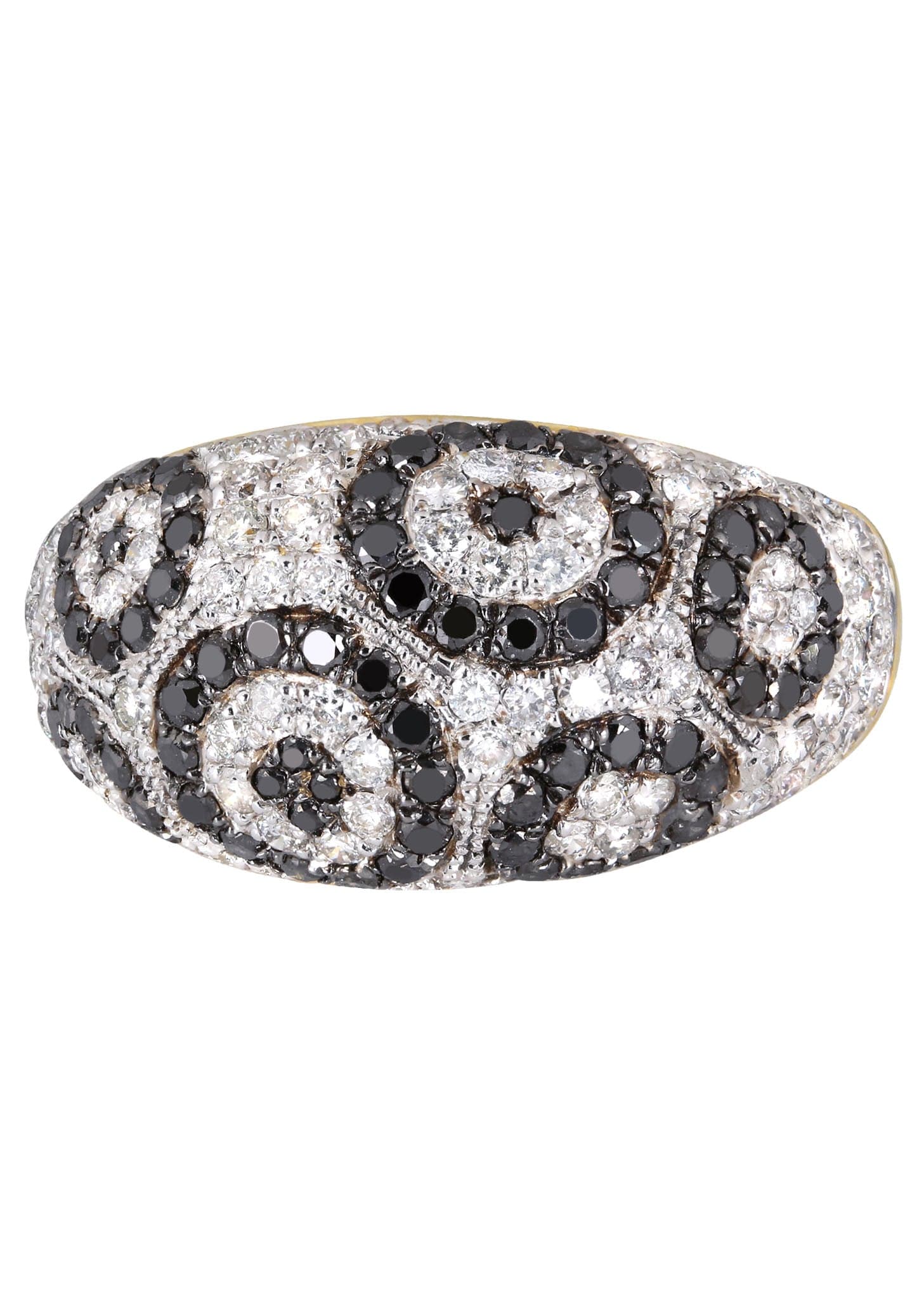 14K Ladies Black Diamond Cocktail Ring | 1.86 Carats  5.41 Grams