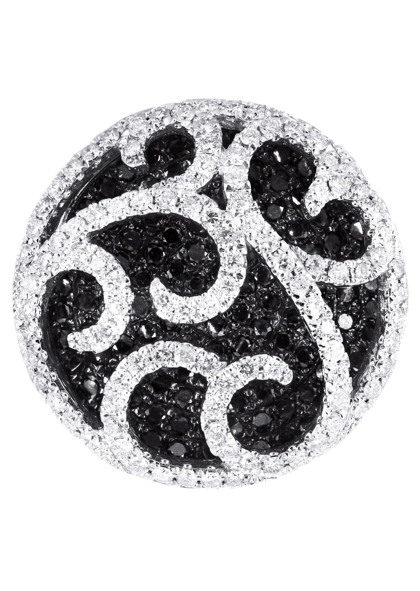 14K Ladies Black Diamond Cocktail Ring | 3.46 Carats | 12.33 Grams