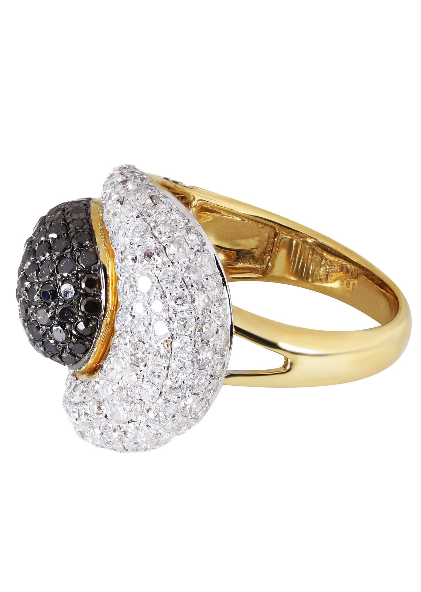 14K Ladies Black Diamond Cocktail Ring | 2.89 Carats | 7.14 Grams - Image 2