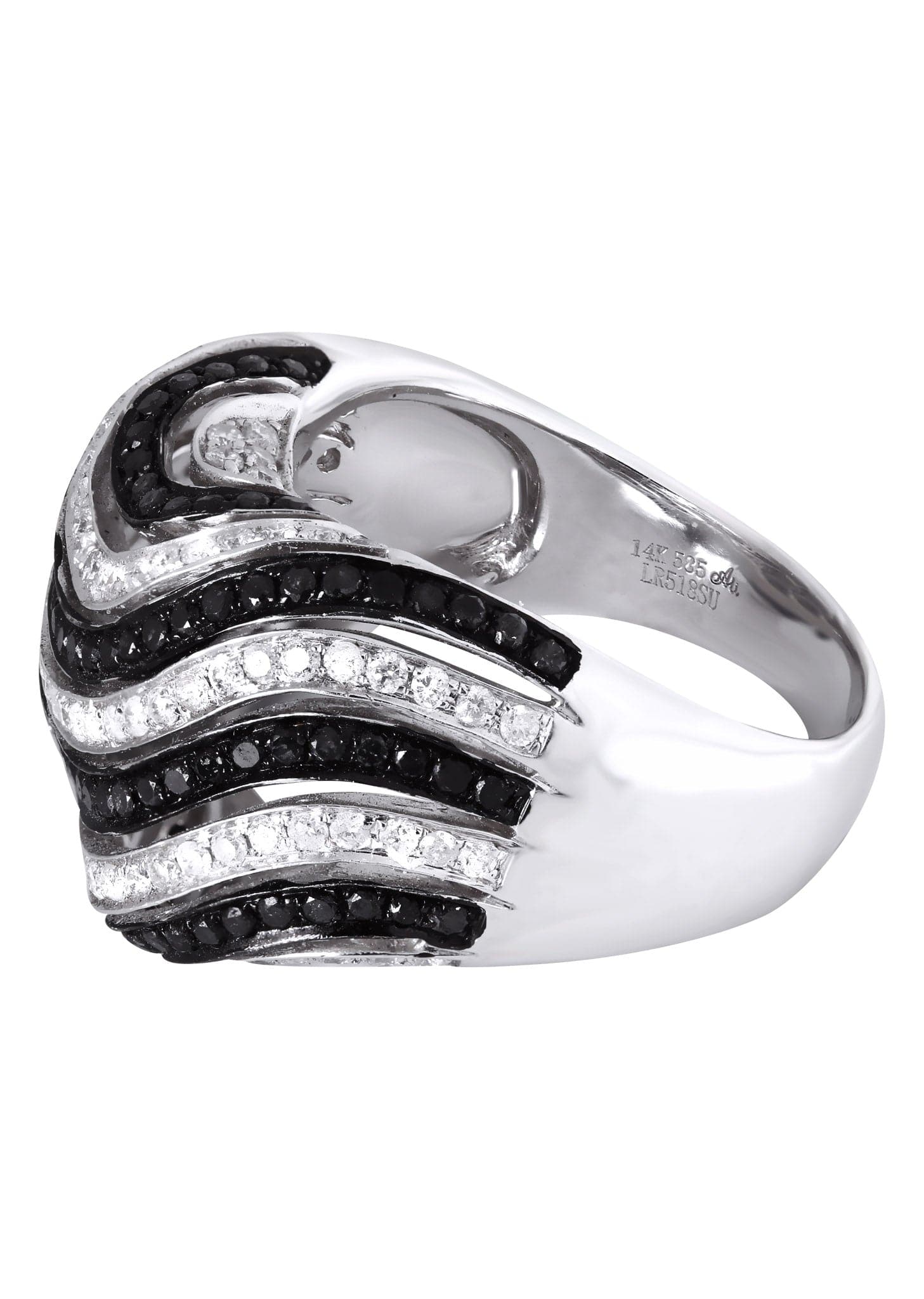 14K Ladies Black Diamond Cocktail Ring | 2.02 Carats | 12.38 Grams - Image 2
