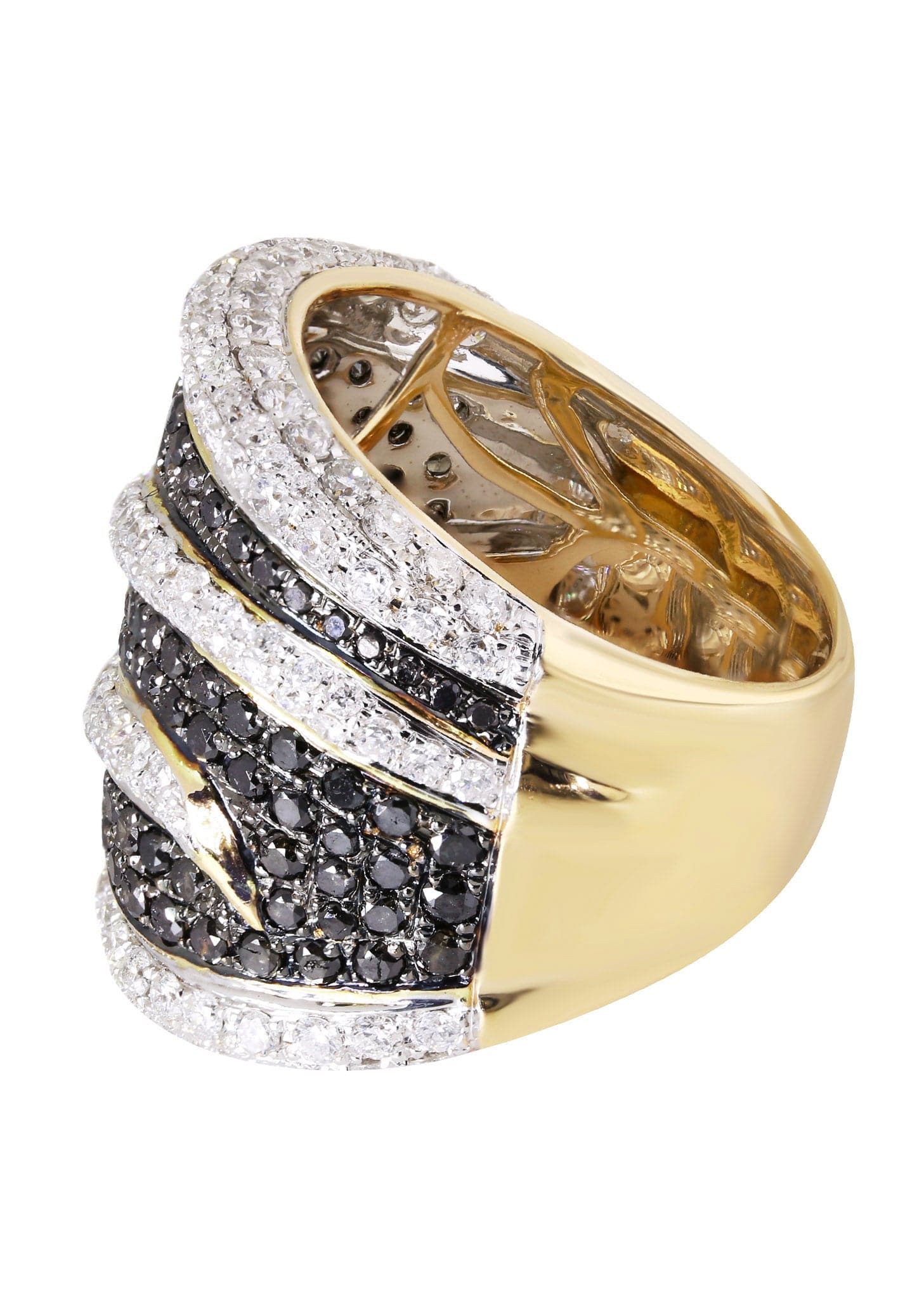 14K Ladies Black Diamond Cocktail Ring | 3.93 Carats | 13.28 Grams - Image 2
