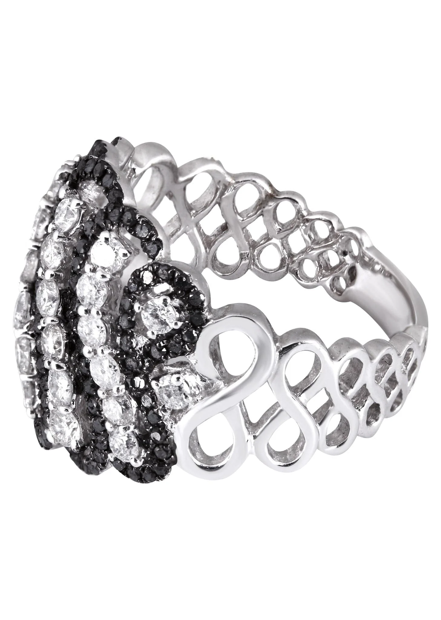 14K Ladies Black Diamond Cocktail Ring | 1.74 Carats | 7.32 Grams - Image 2