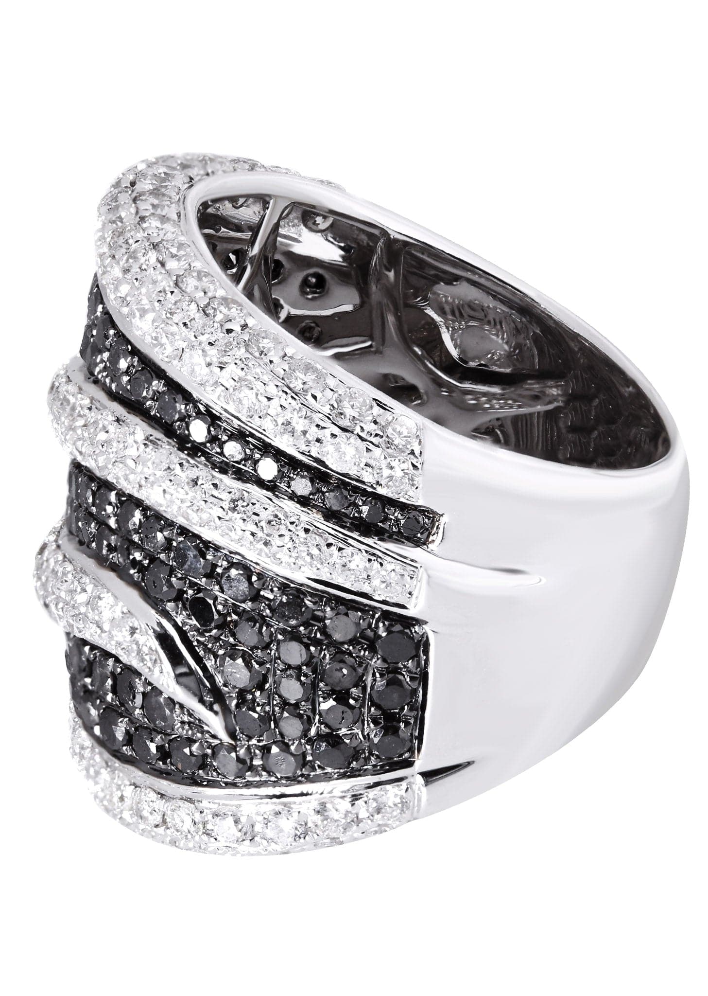 14K Ladies Black Diamond Cocktail Ring | 3.89 Carats | 14.65 Grams - Image 2