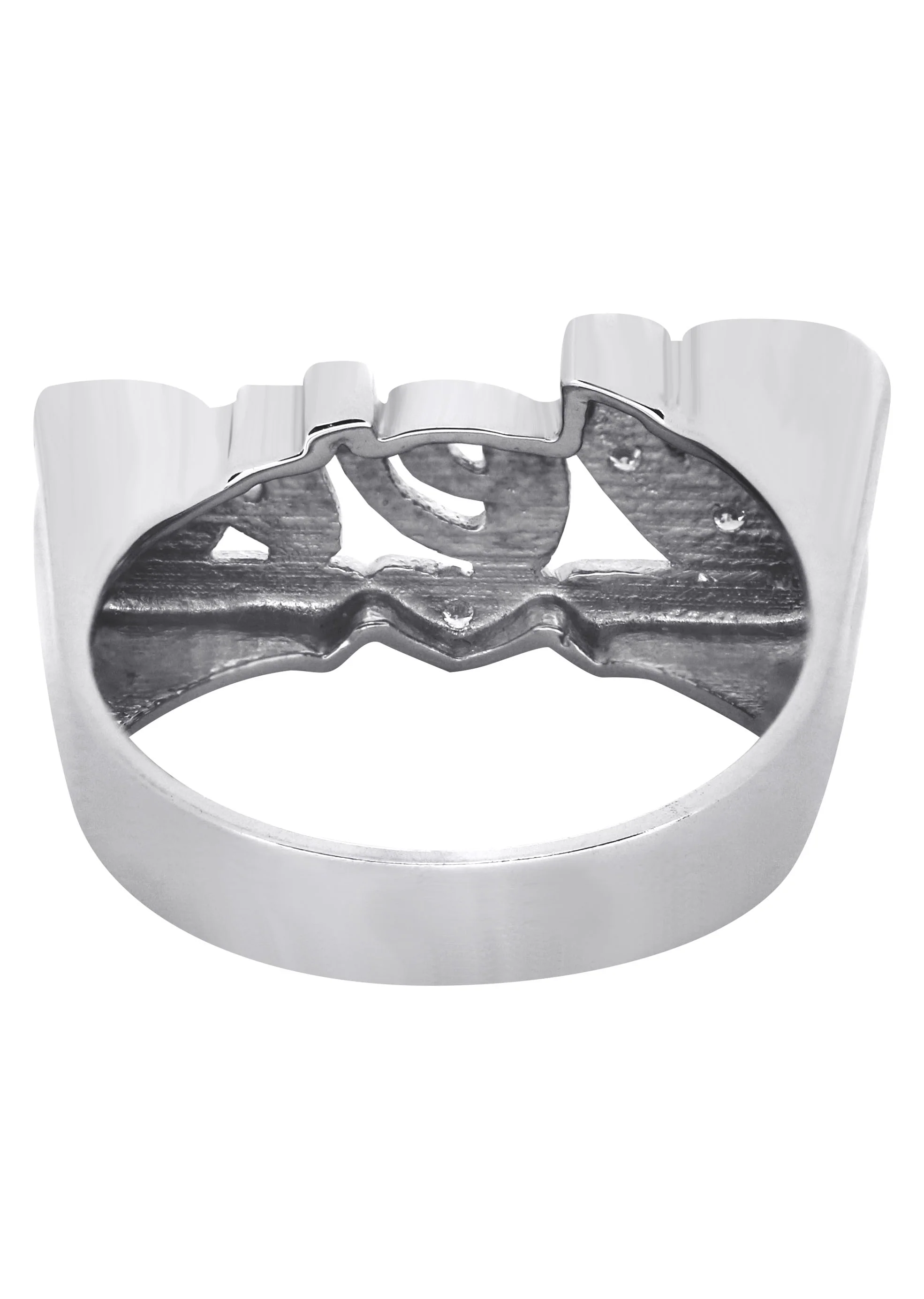 14K Diamond White Gold Name Ring | Appx. 4.3 Grams - Image 3